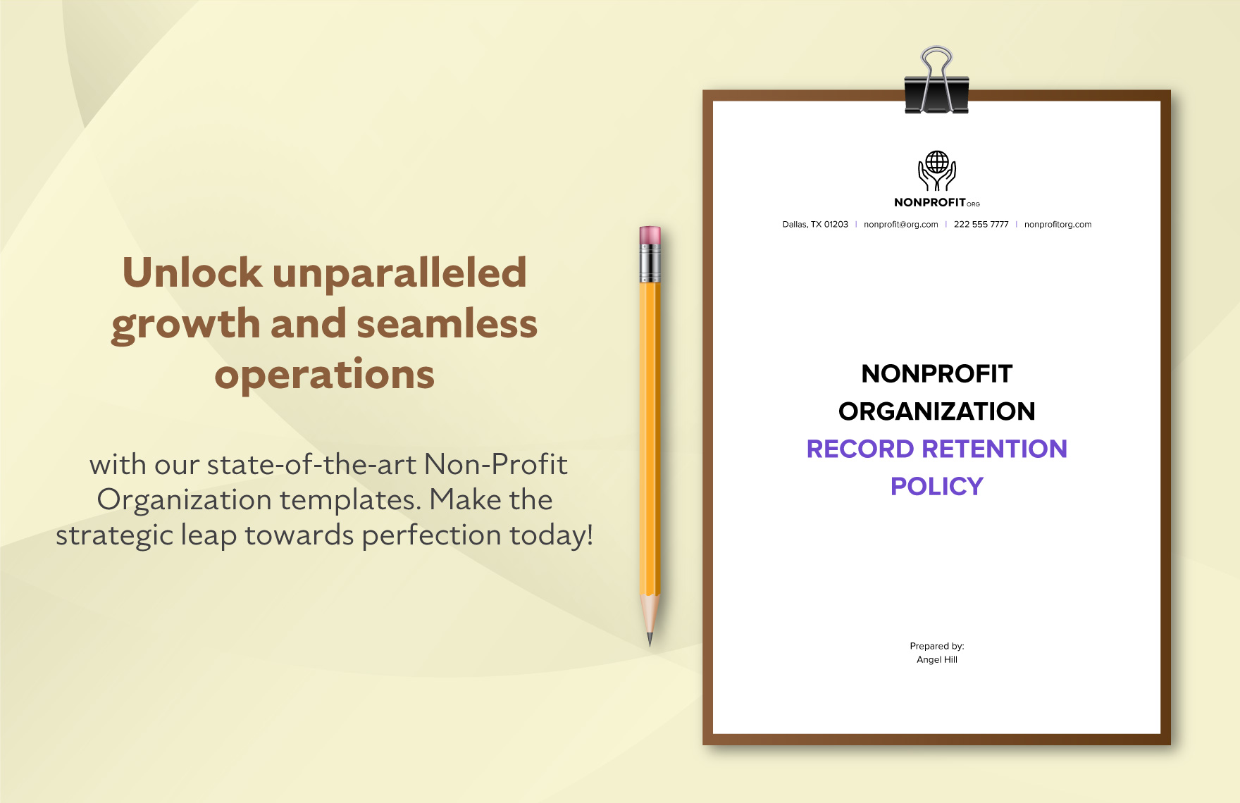 Nonprofit Organization Record Retention Policy Template