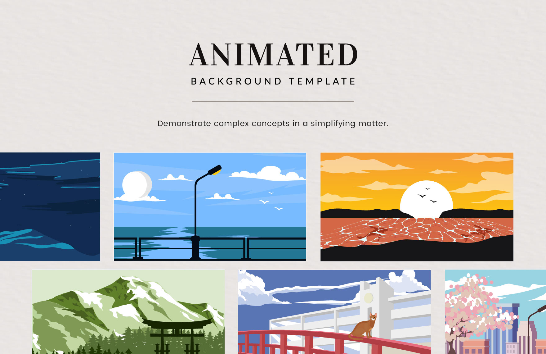 Animated Background Template - Download in PDF, Illustrator, PowerPoint ...