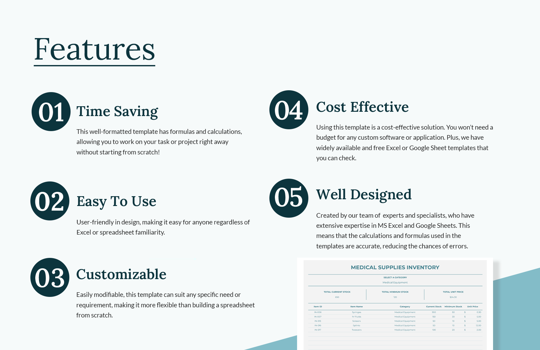 Medical Supplies Inventory Template