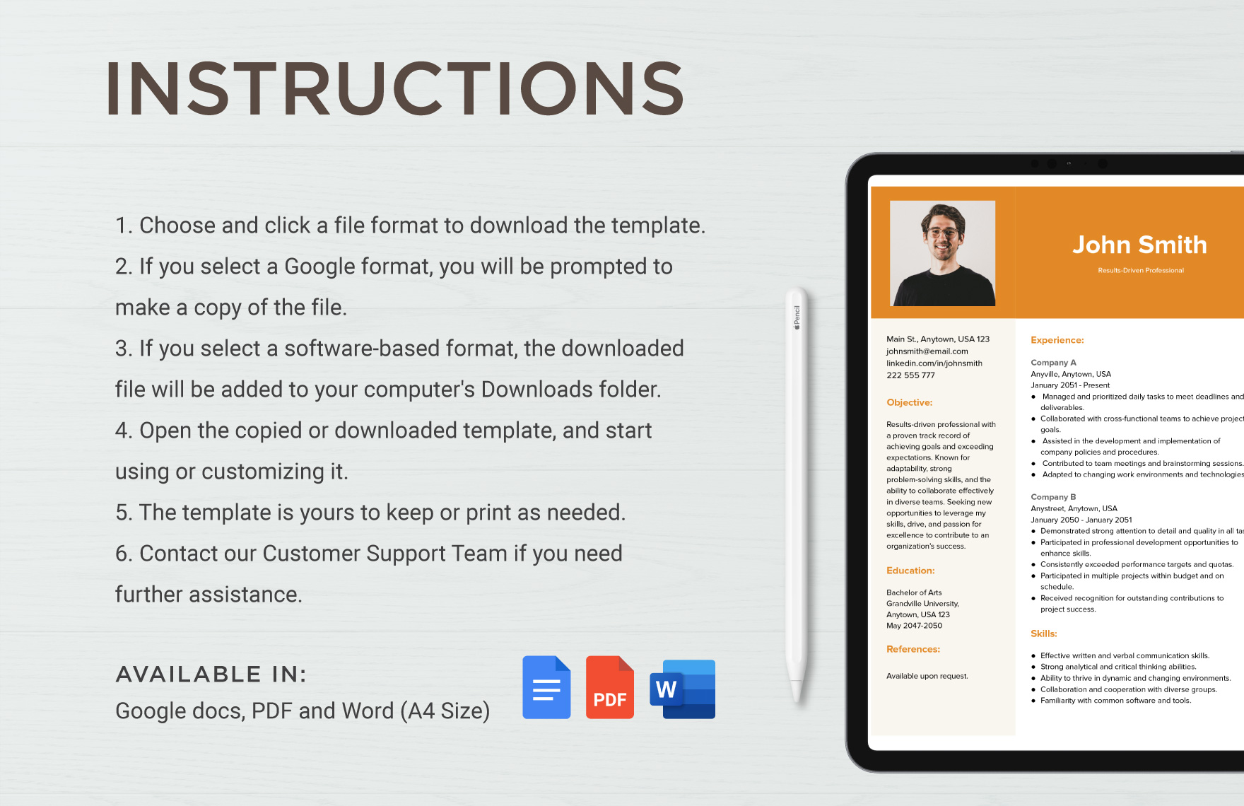 Free Resume Template Download in Word Google Docs PDF Publisher Free Resume Template Download in Word Google Docs PDF Publisher