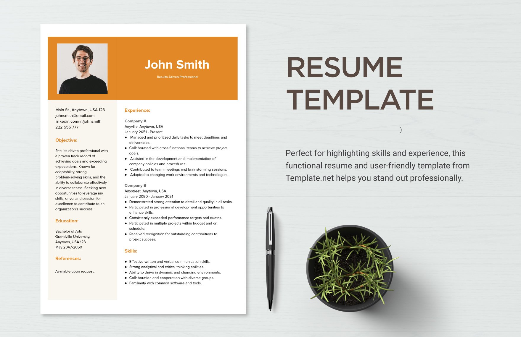 Free Resume Template in Word, Google Docs, PDF, Apple Pages, Publisher