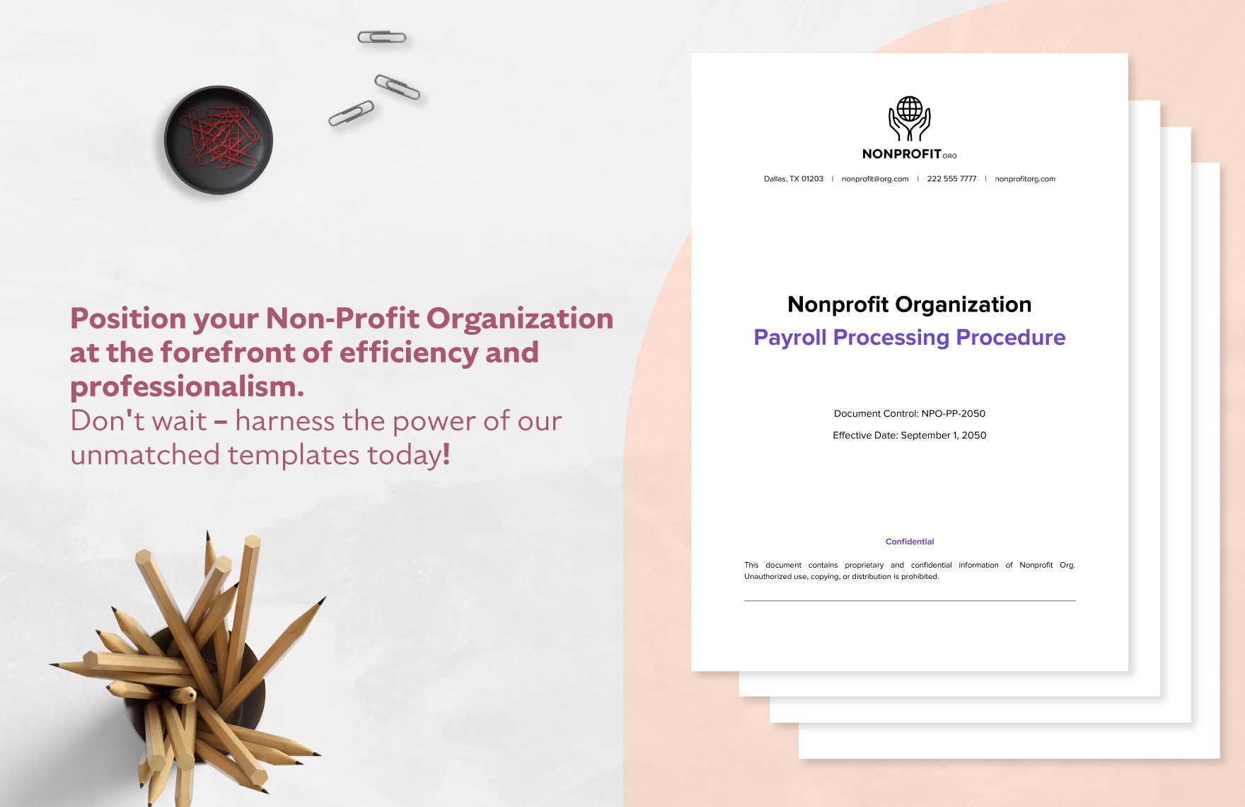 Nonprofit Organization Payroll Processing Procedure Template