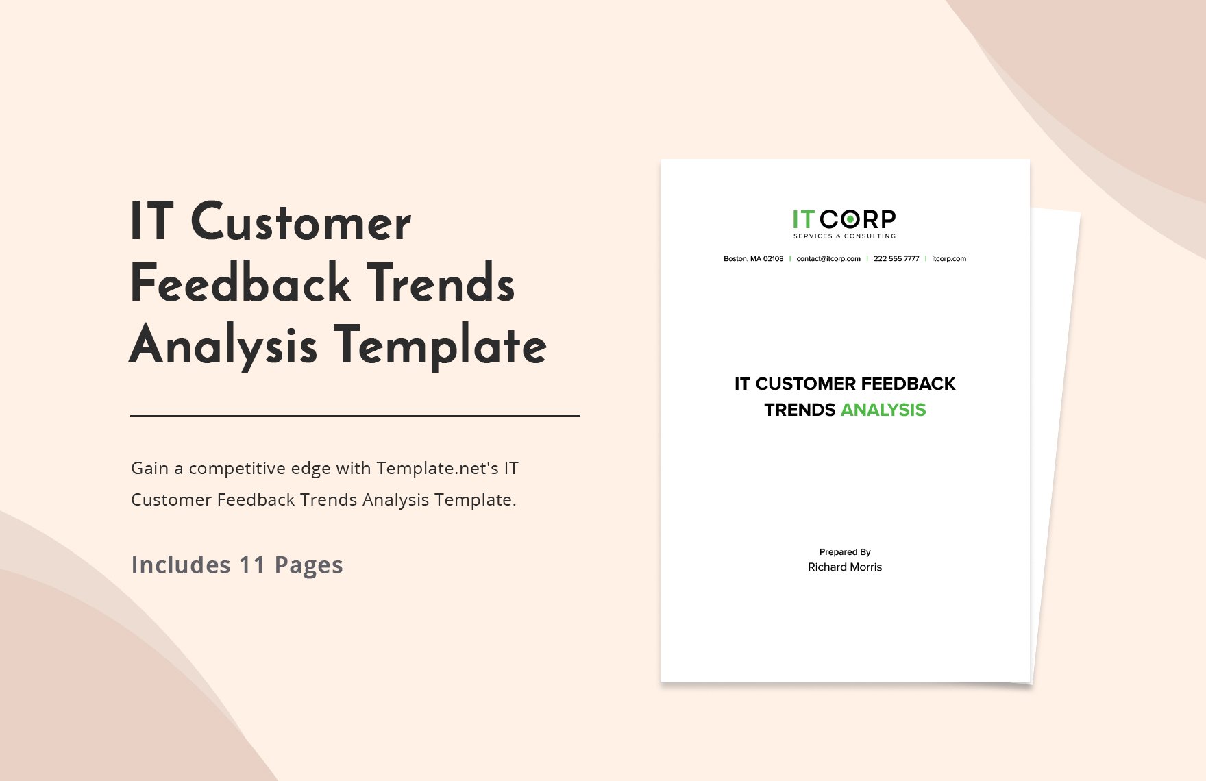 IT Customer Feedback Trends Analysis Template