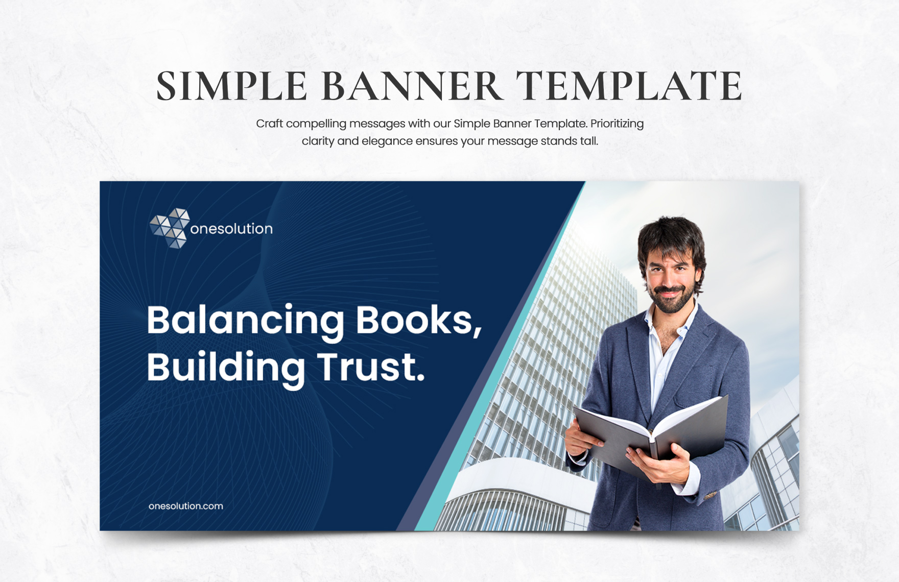 Simple Banner Template in Illustrator, PSD, InDesign, PNG