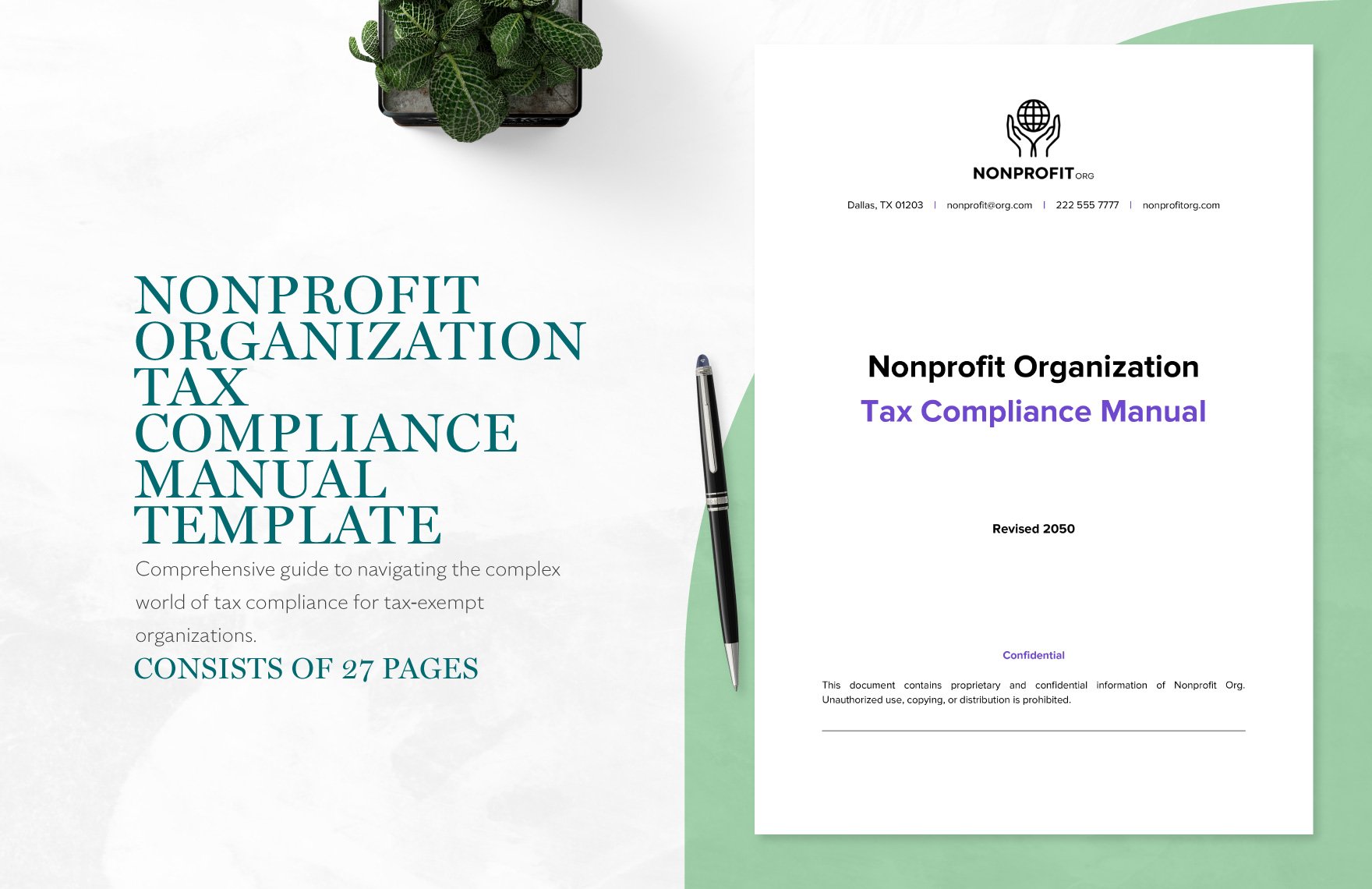 Nonprofit Organization Tax Compliance Manual Template in Word, Google Docs, PDF