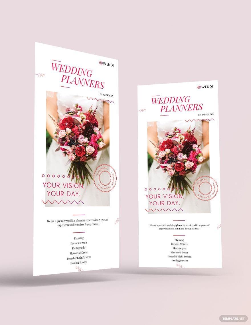 Wedding Planners DL Card Template