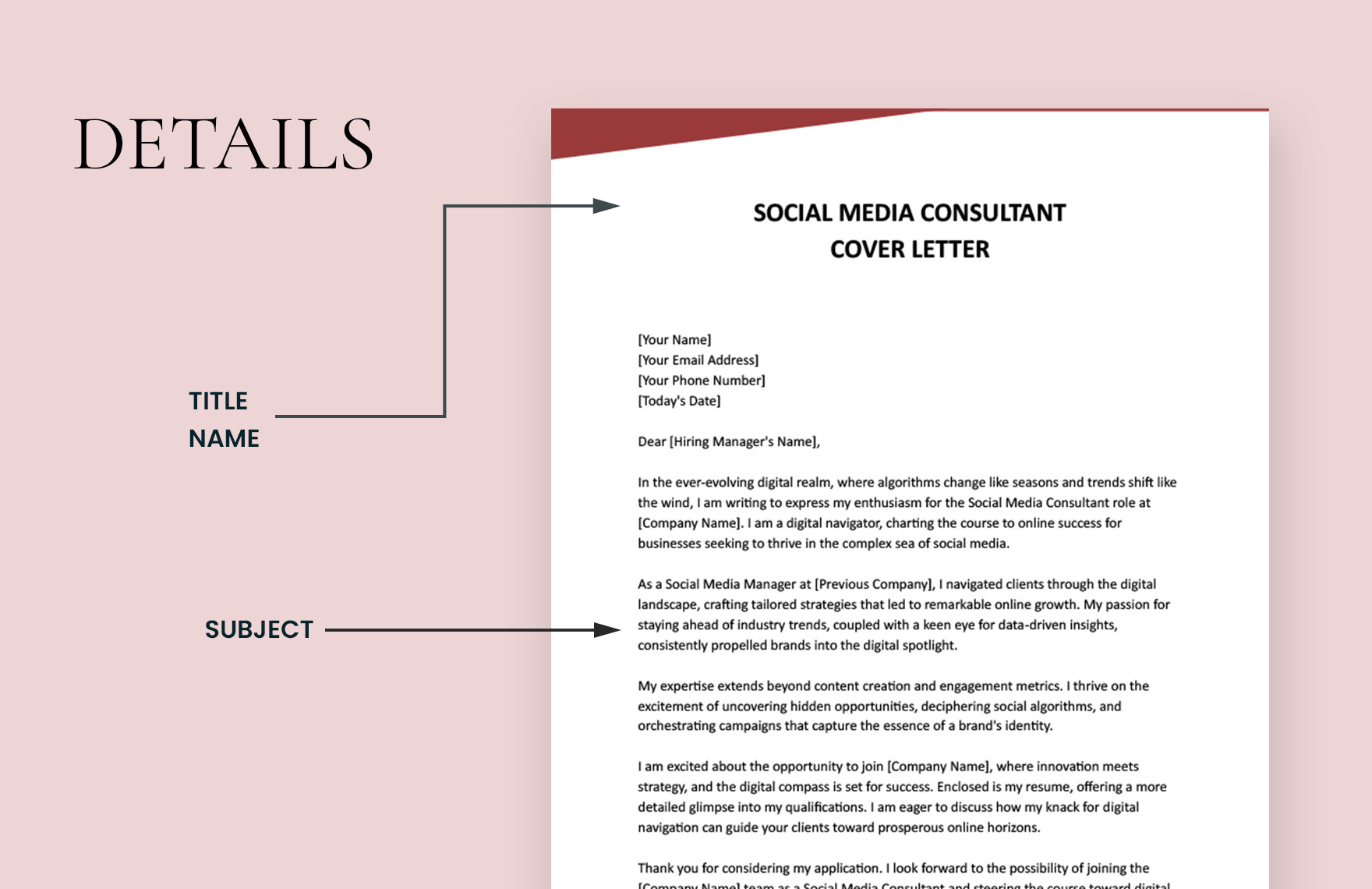 Social Media Consultant Cover Letter