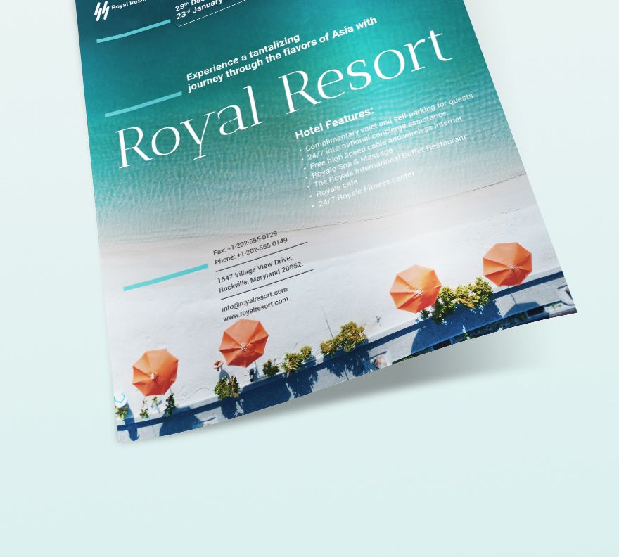 Royal Resort Flyer Template