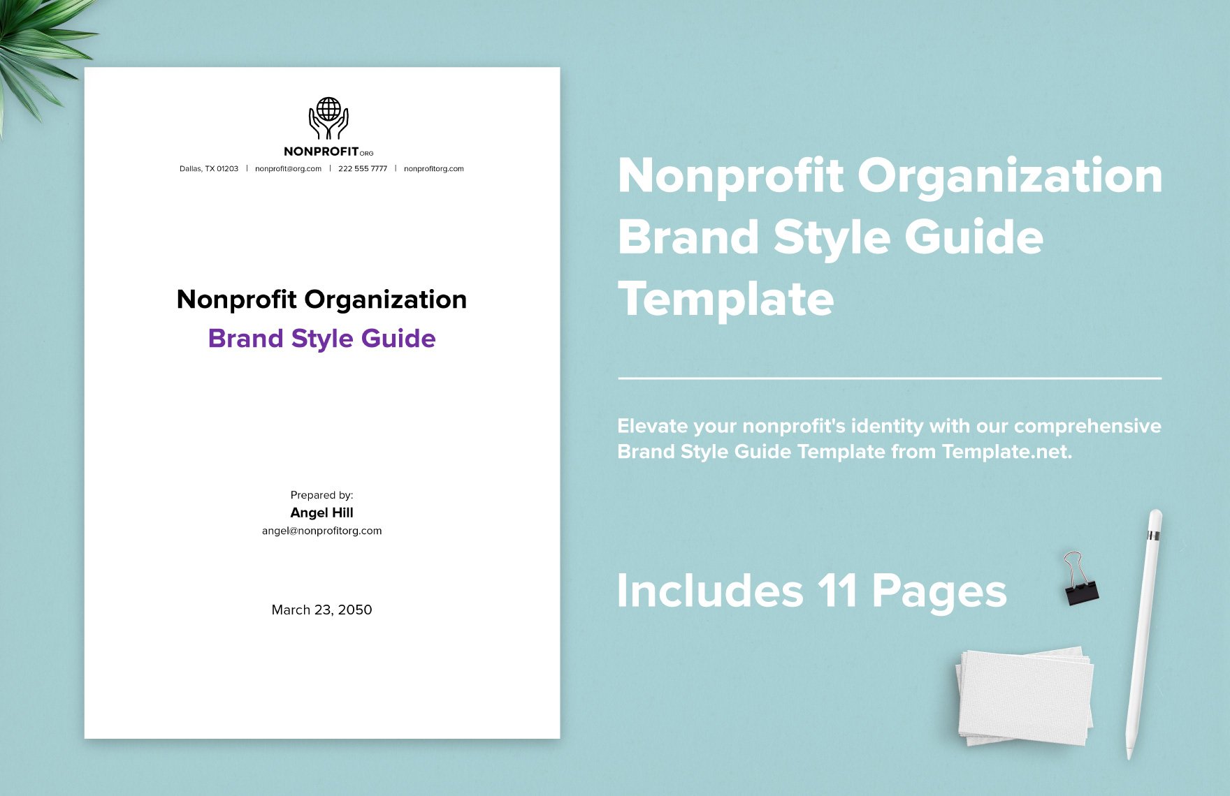 Nonprofit Organization Brand Style Guide Template