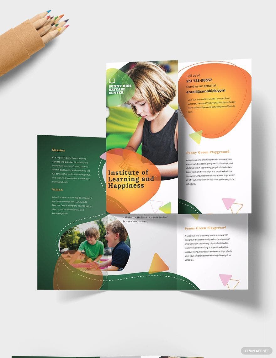 Preschool Tri-Fold Brochure Template