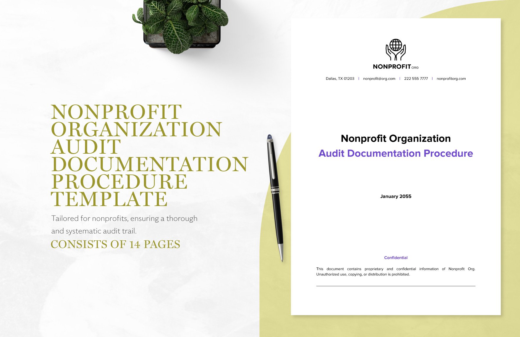 Nonprofit Organization Audit Documentation Procedure Template