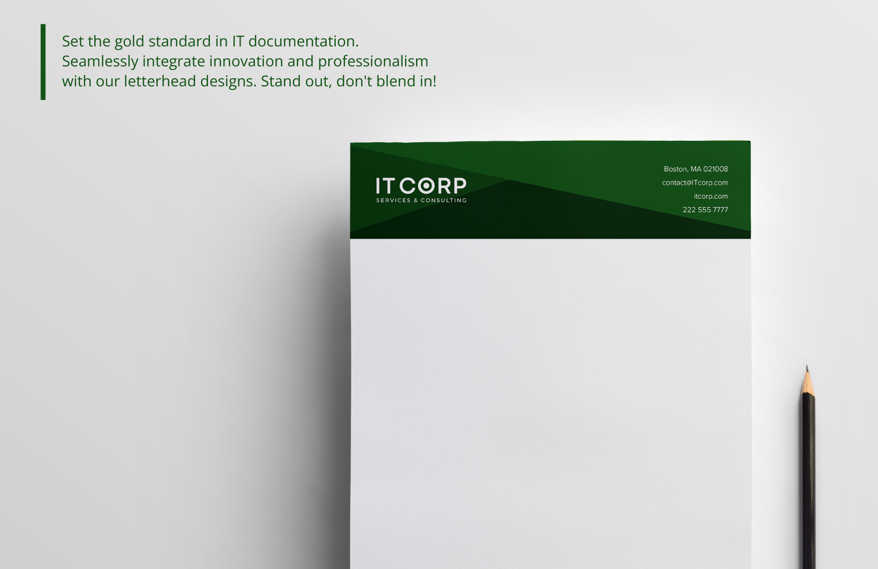IT CRM Consulting Letterhead Template