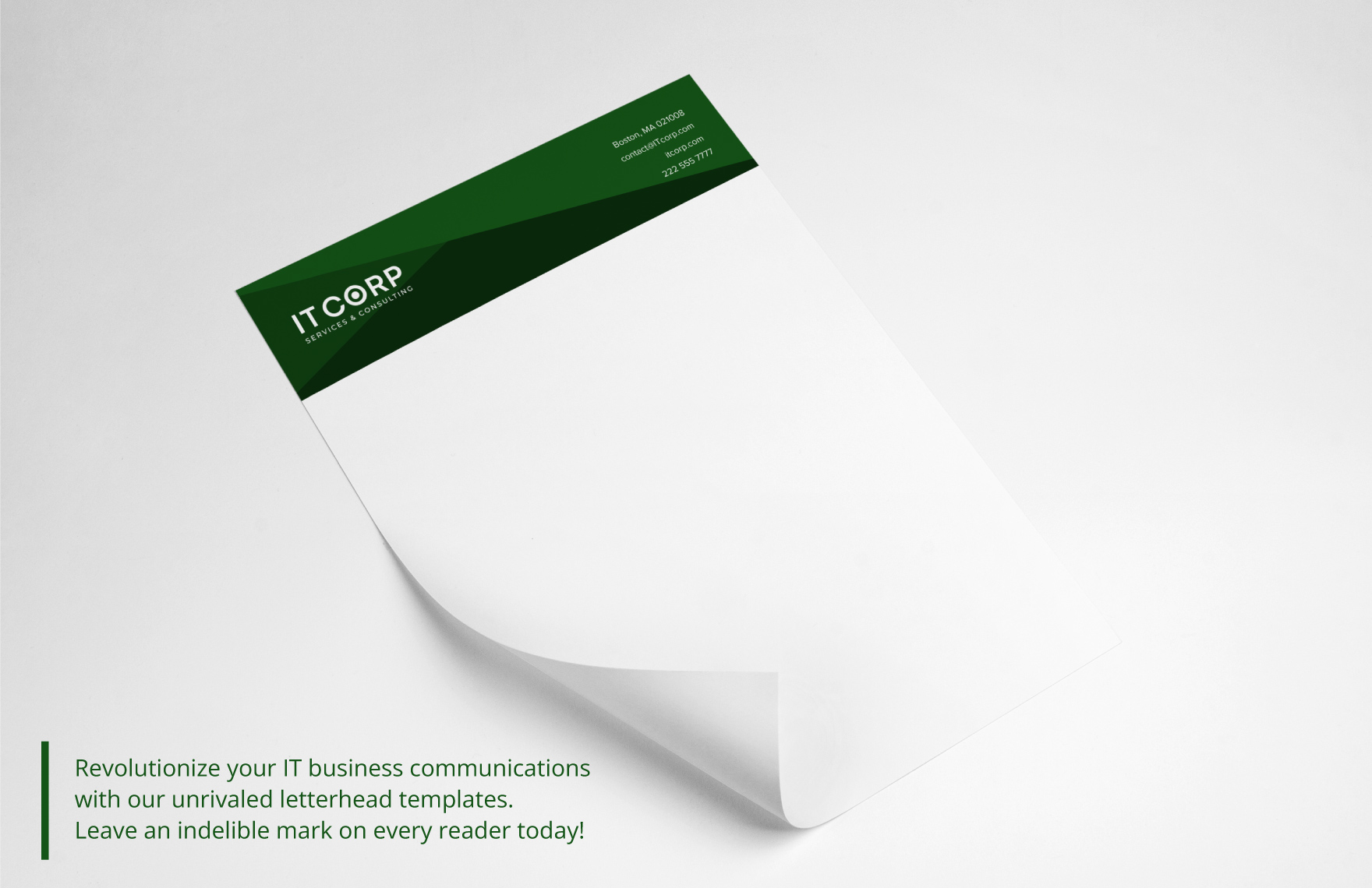 IT CRM Consulting Letterhead Template