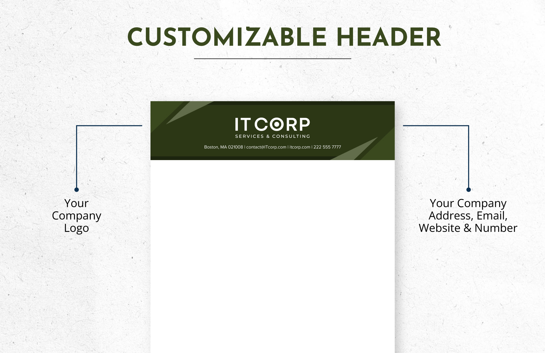 IT Content Management Systems (CMS) Consulting Letterhead Template