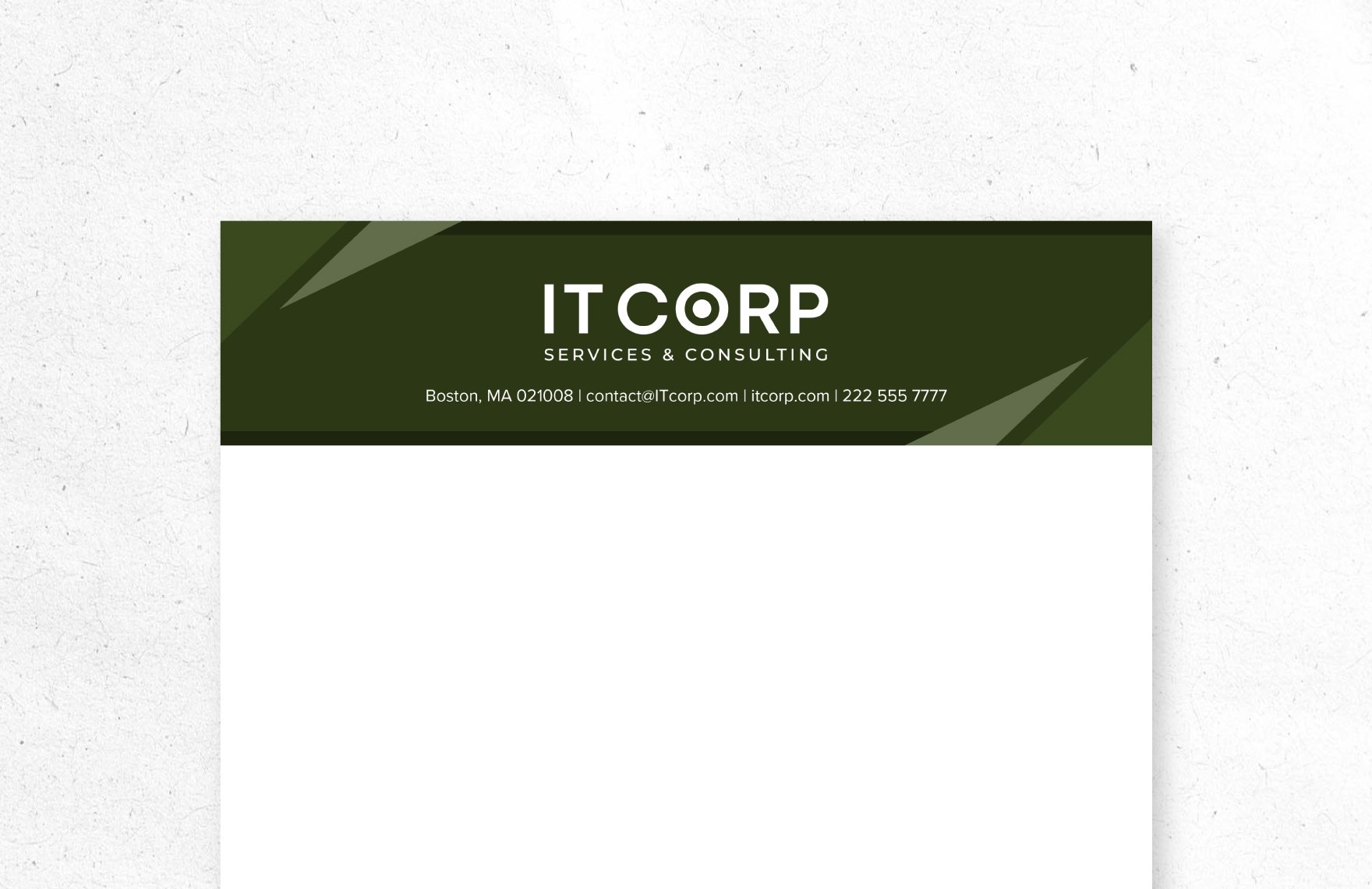 IT Content Management Systems (CMS) Consulting Letterhead Template in Word, Illustrator, PSD