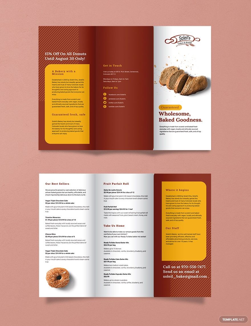 Product Tri-Fold Brochure Template