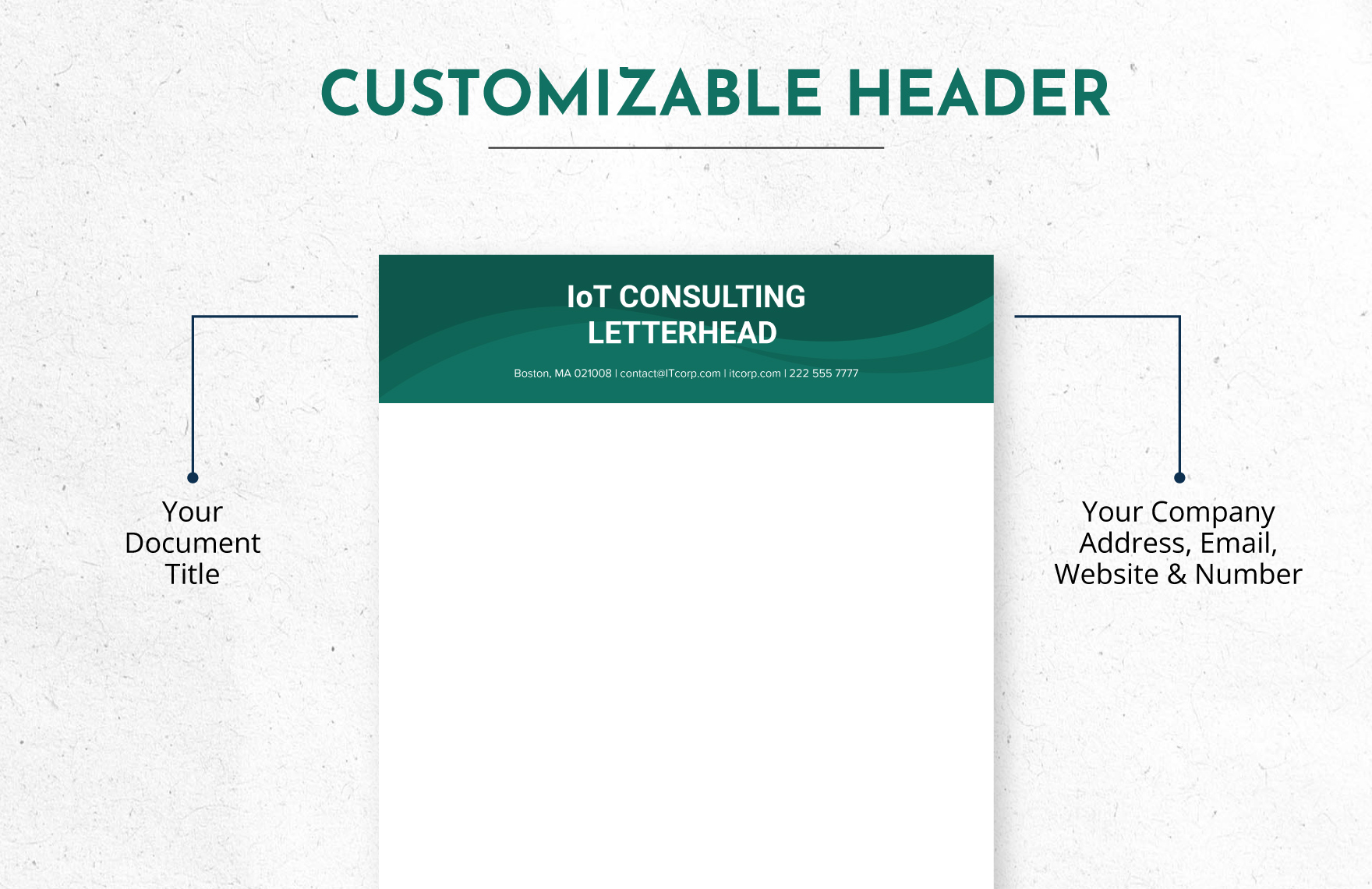 IoT Consulting Letterhead Template