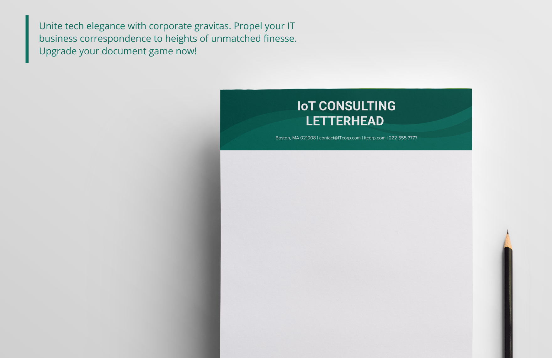 IoT Consulting Letterhead Template