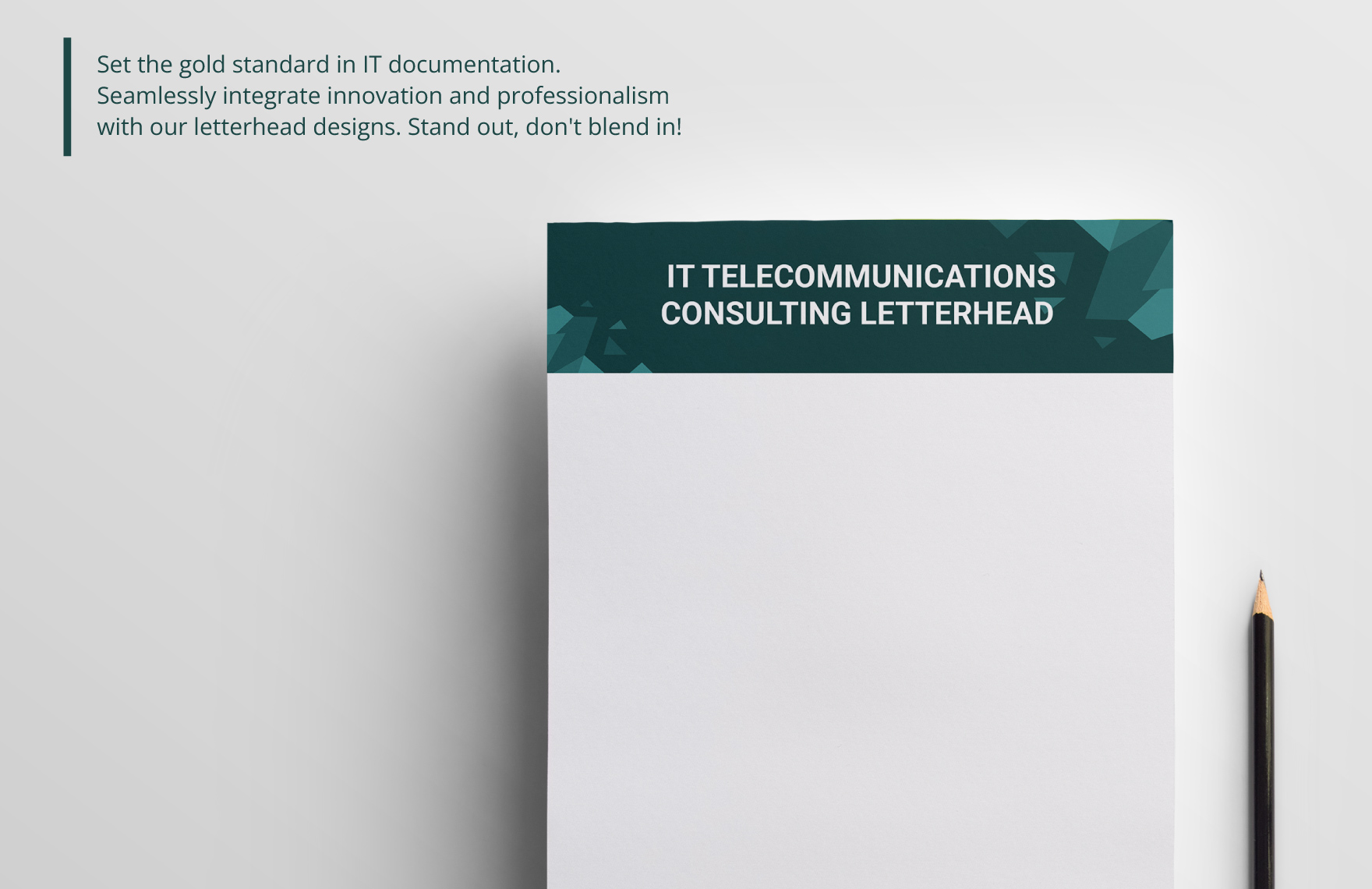 IT Telecommunications Consulting Letterhead Template
