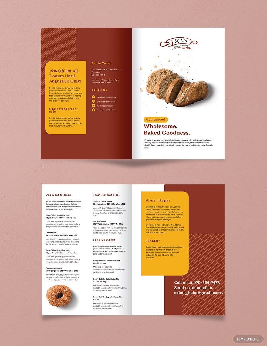 Product Bi-Fold Brochure Template
