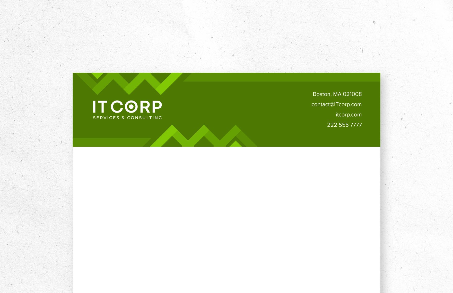 IT Education Technology Consulting Letterhead Template