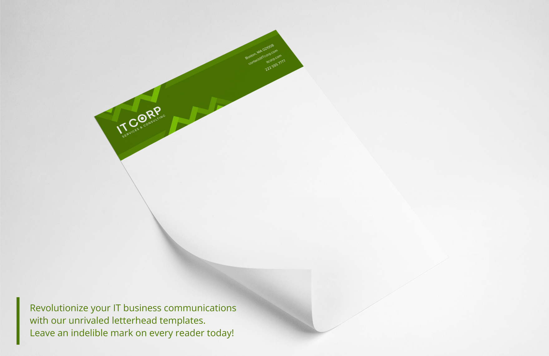 IT Education Technology Consulting Letterhead Template