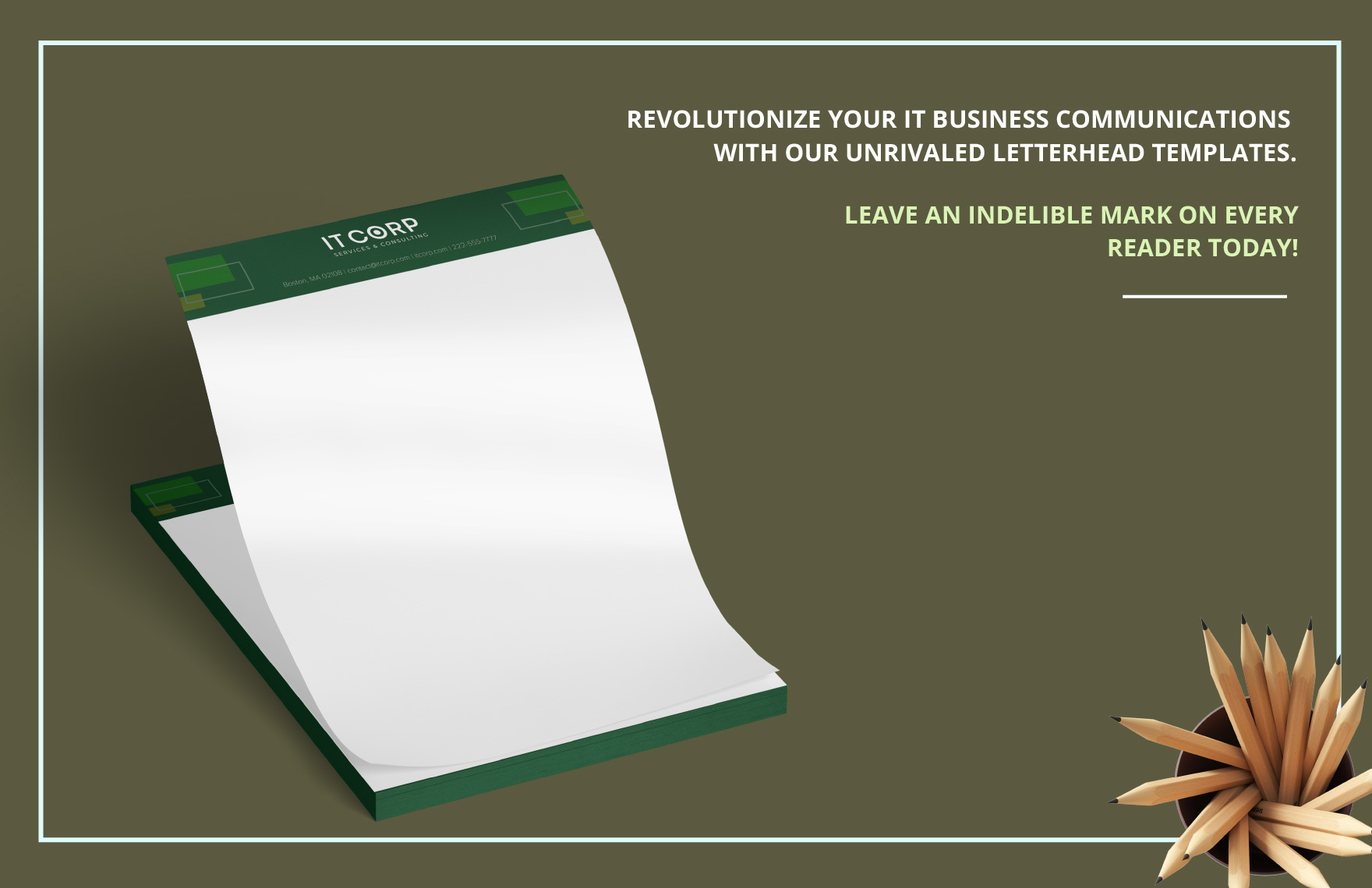 IT Strategy & Management Consulting Letterhead Template