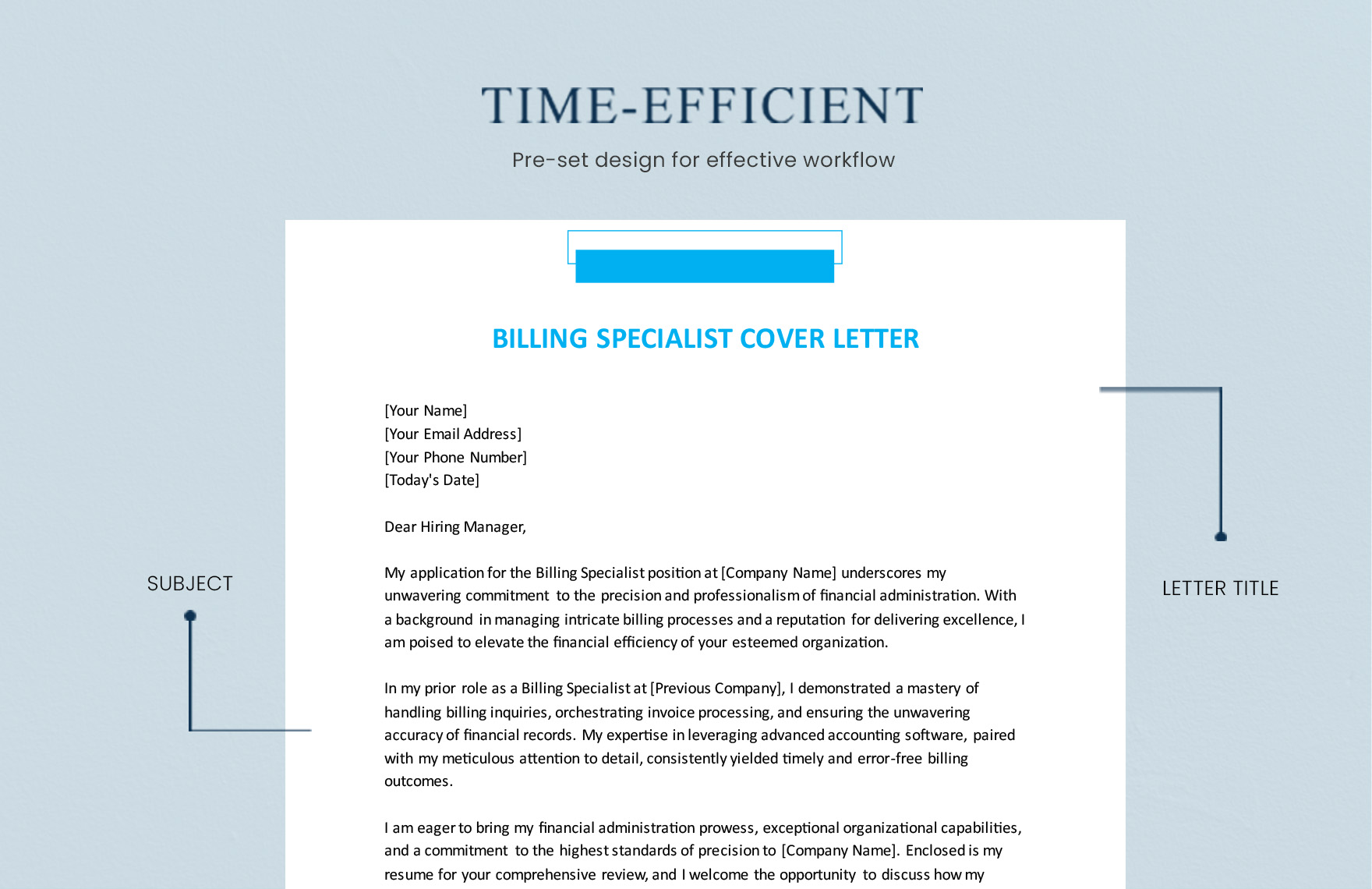 Billing Specialist Cover Letter