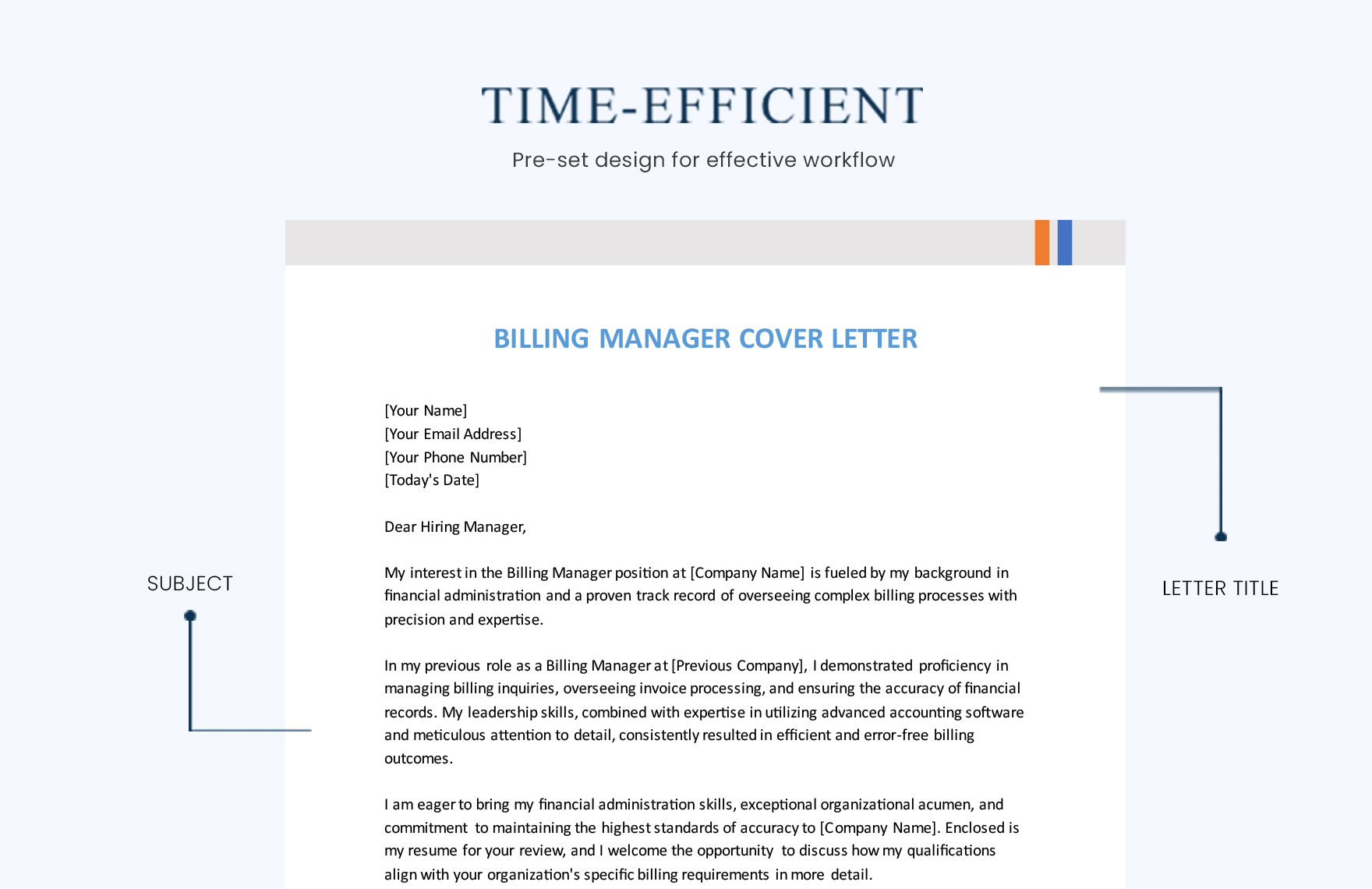 Billing Manager Cover Letter