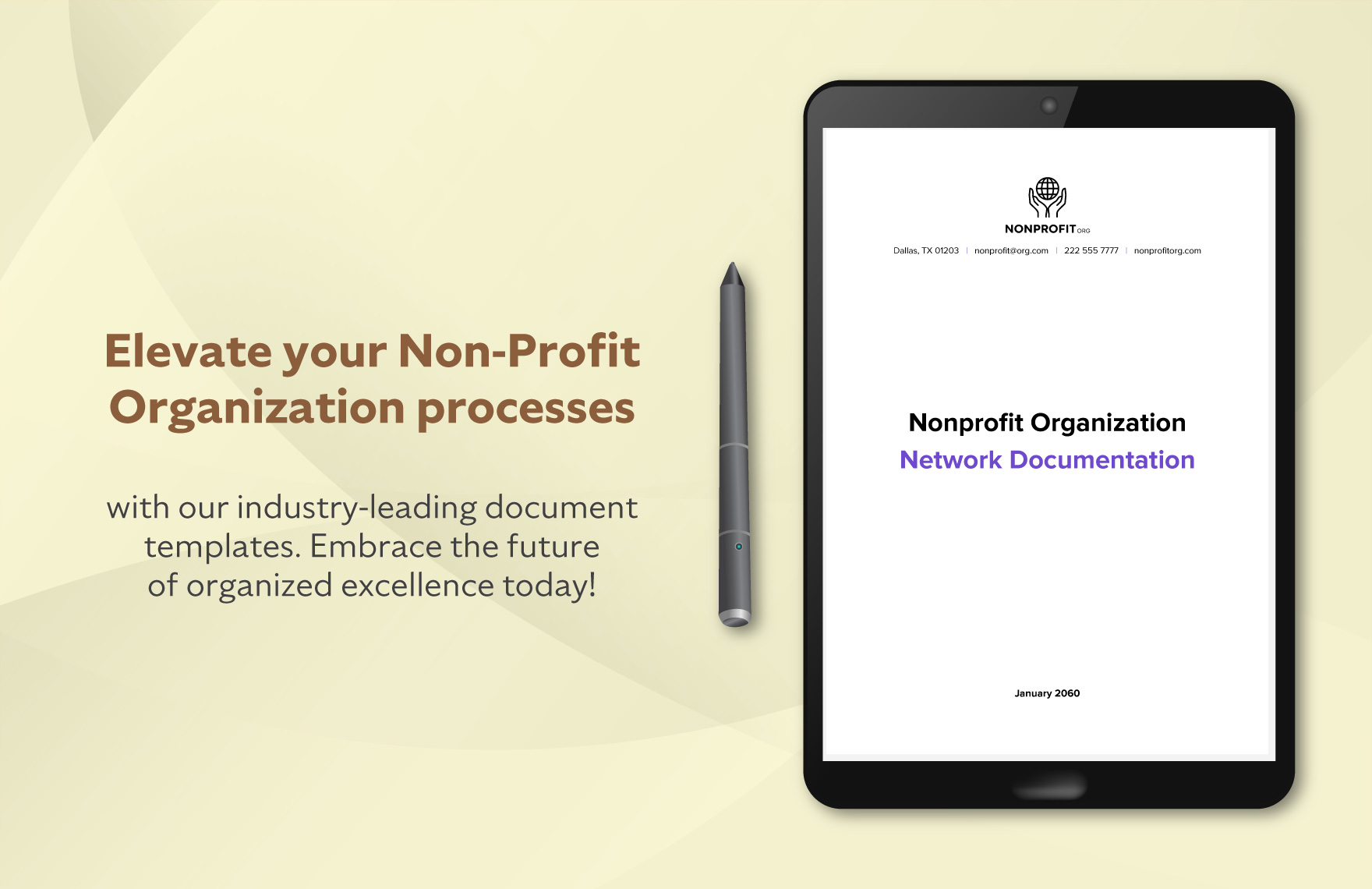Nonprofit Organization Network Documentation Template
