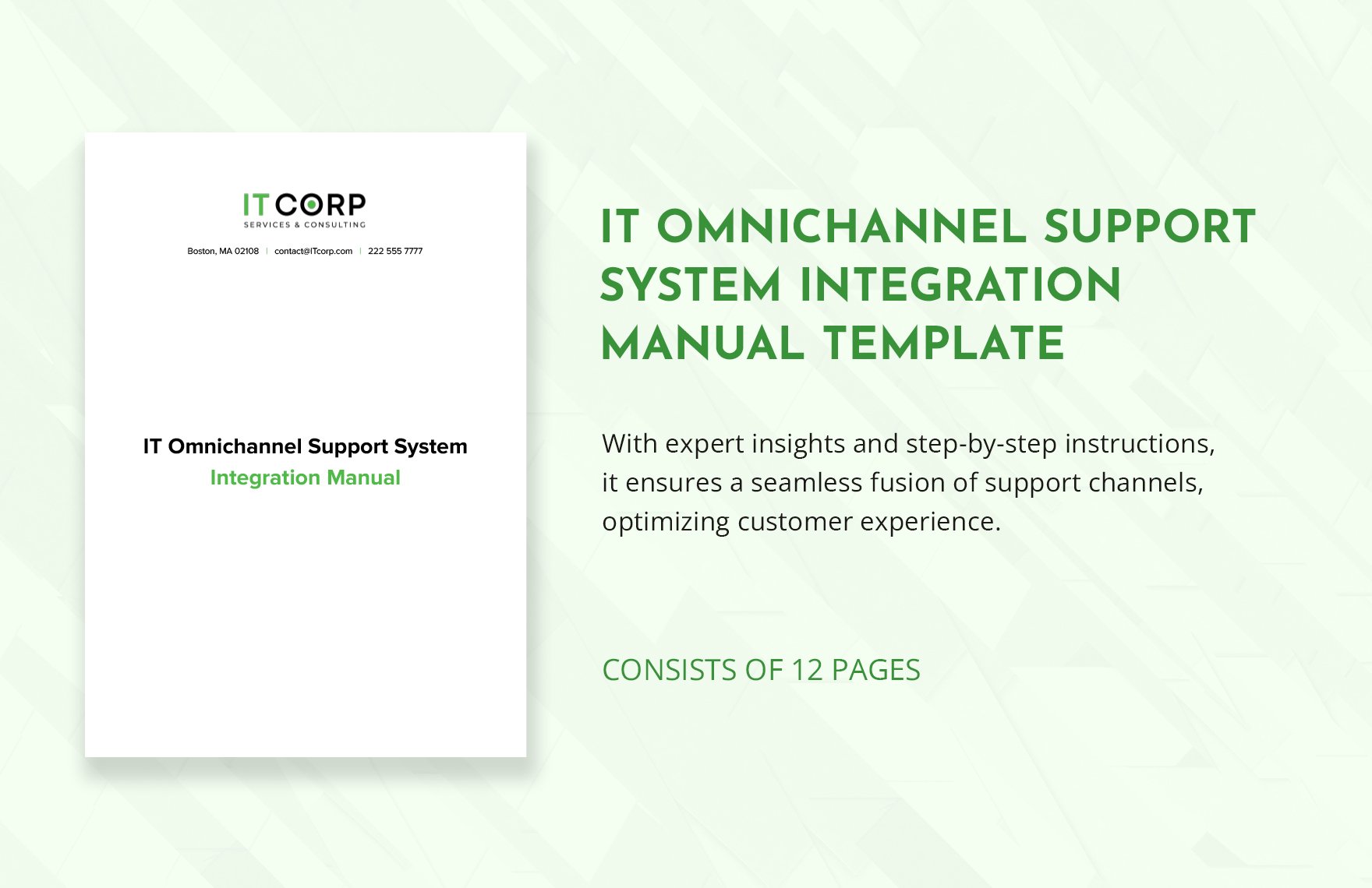 IT Omnichannel Support System Integration Manual Template