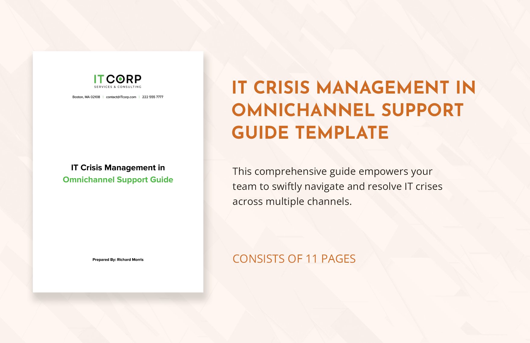 IT Crisis Management in Omnichannel Support Guide Template