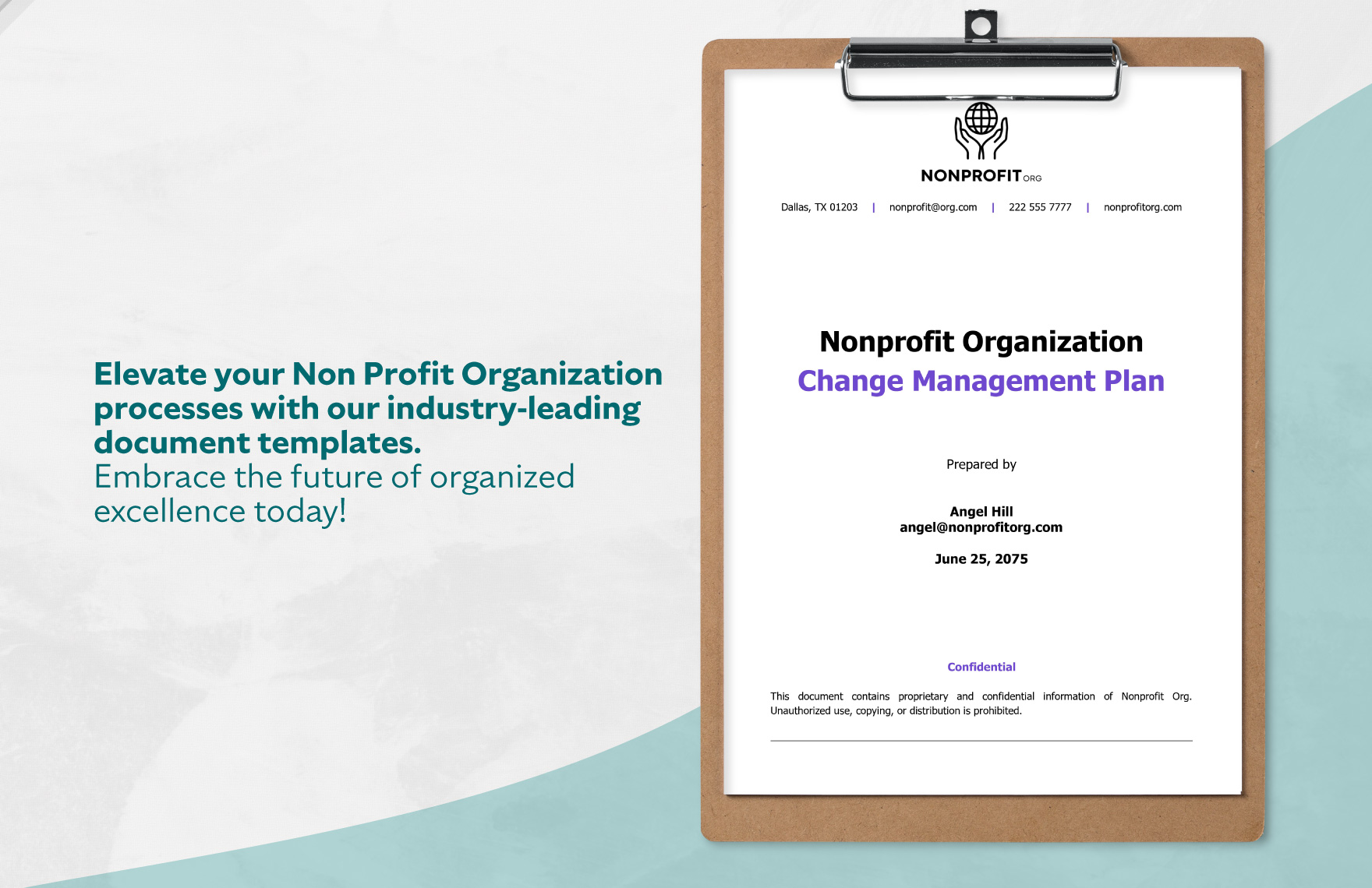  Nonprofit Organization Change Management Plan Template