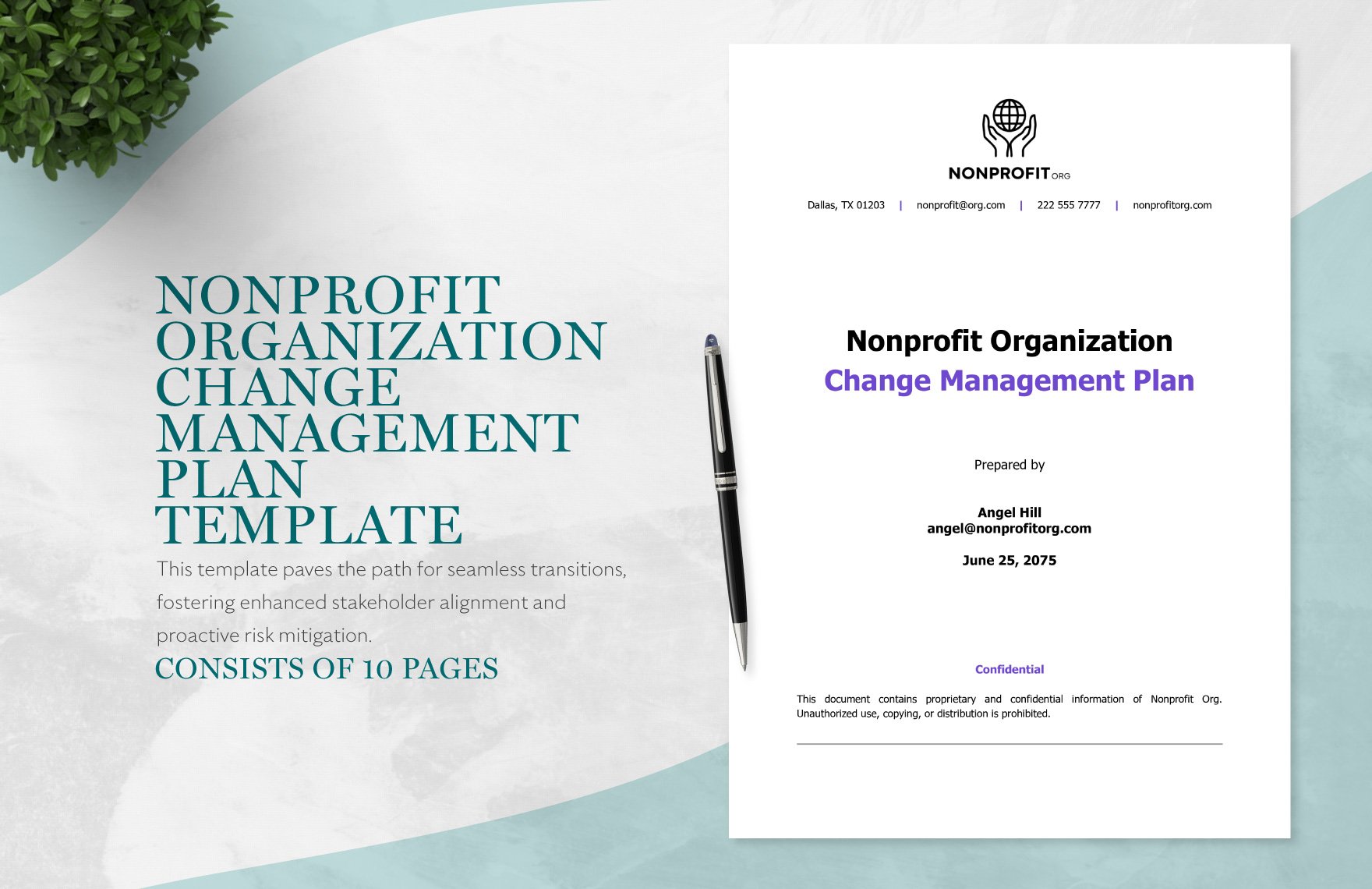  Nonprofit Organization Change Management Plan Template