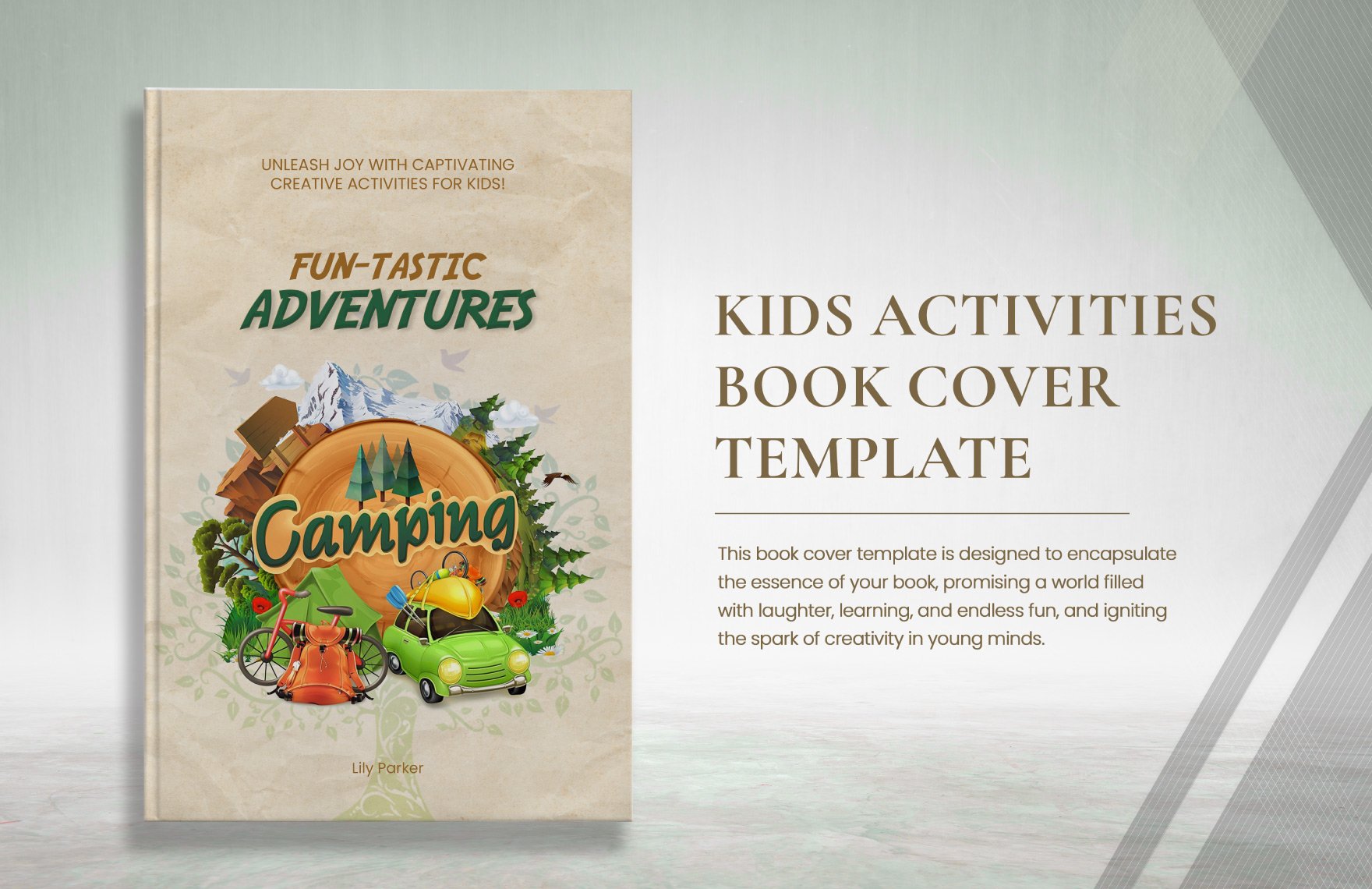 Kids activities Book Cover Template