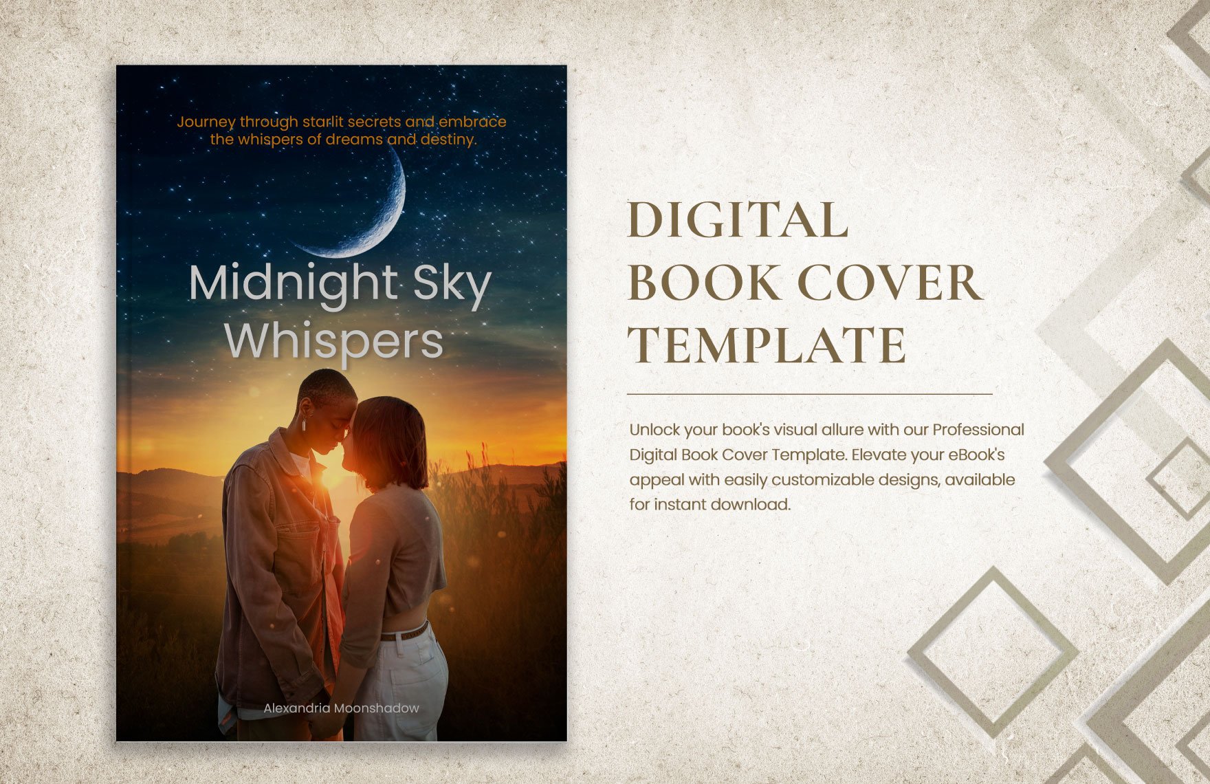 Digital Book Cover Template