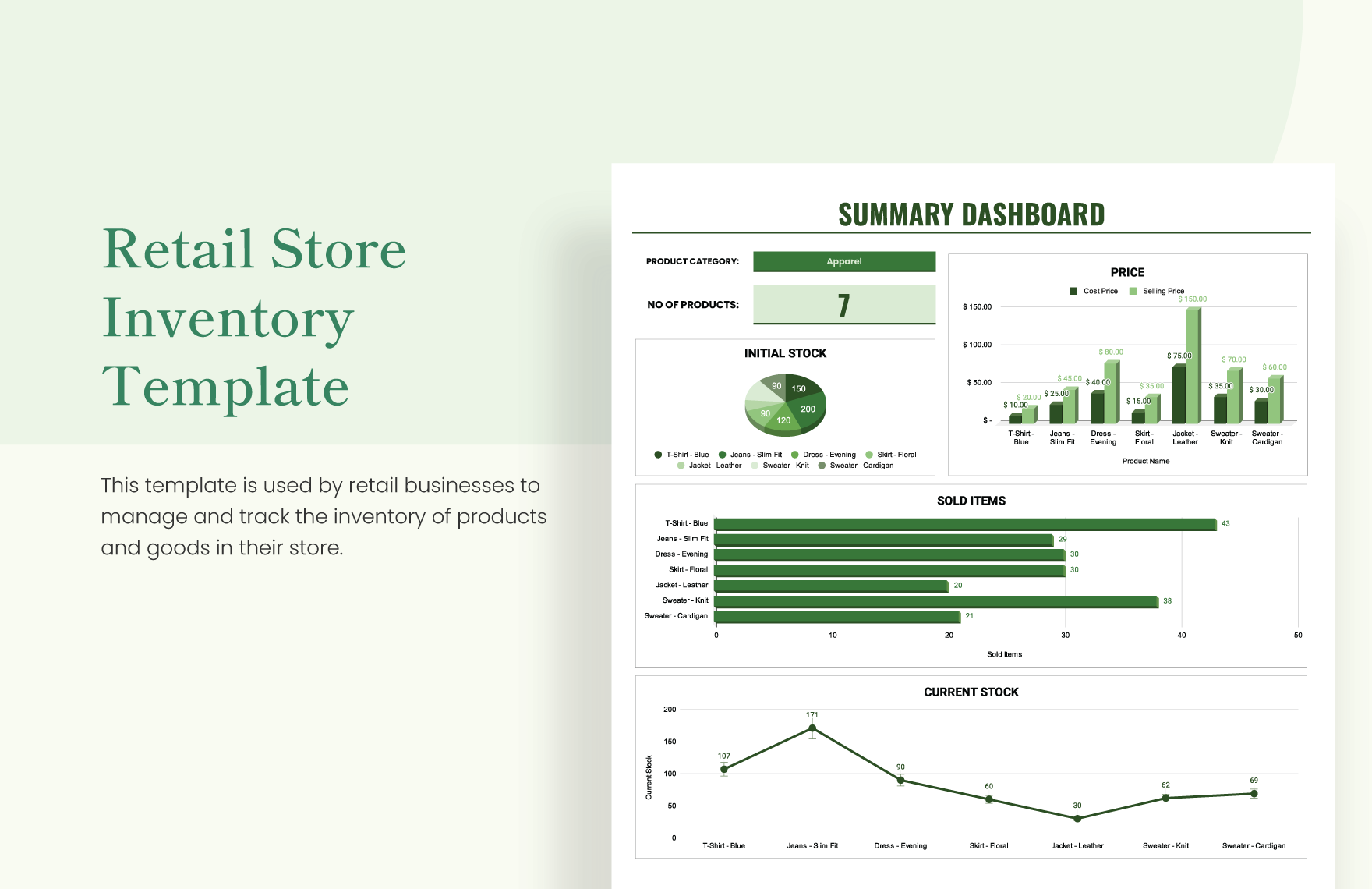 Retail Store Inventory Template