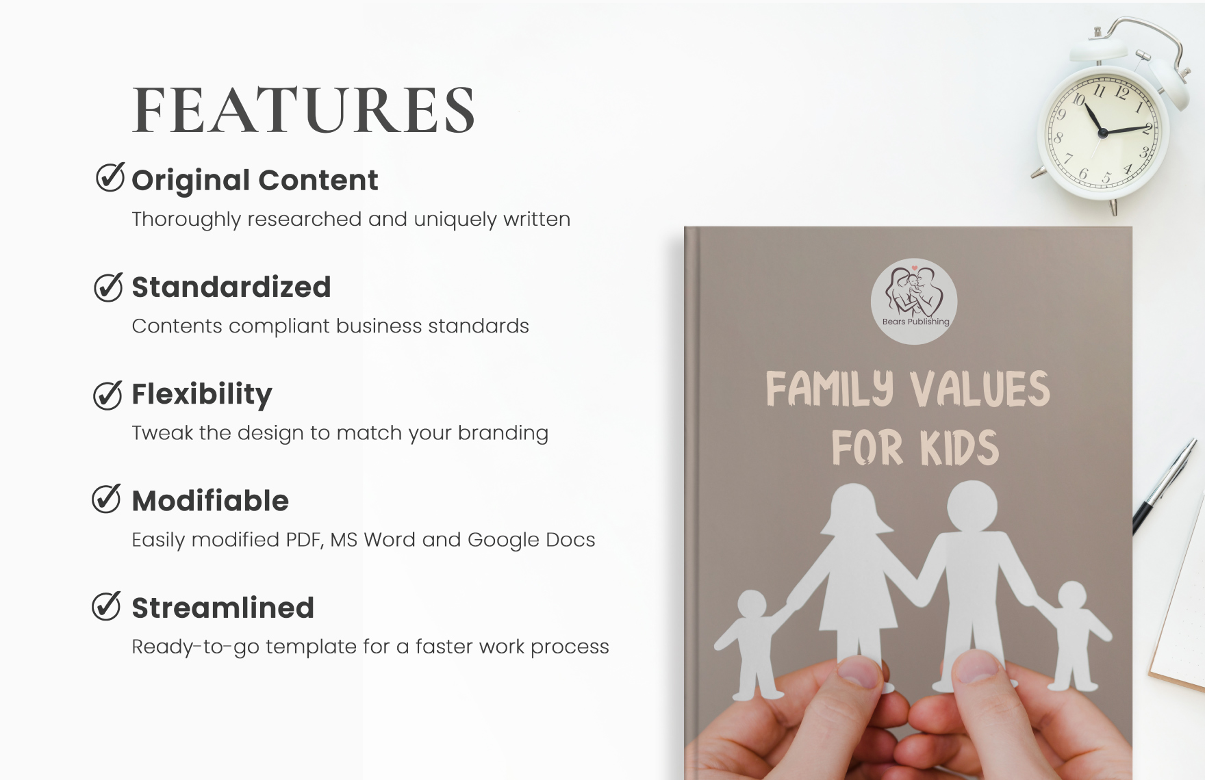 Family Book Cover Template