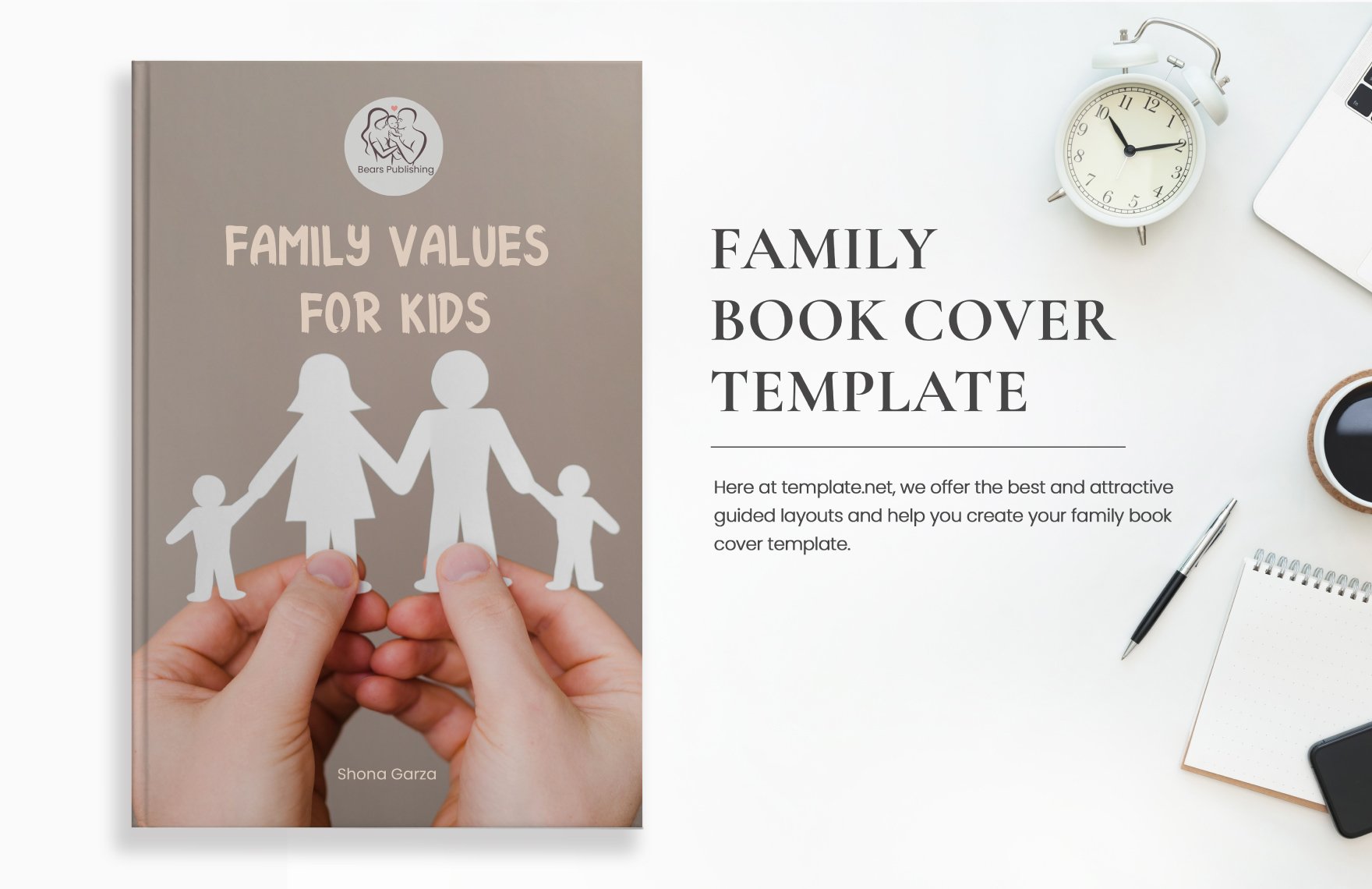 Family Book Cover Template