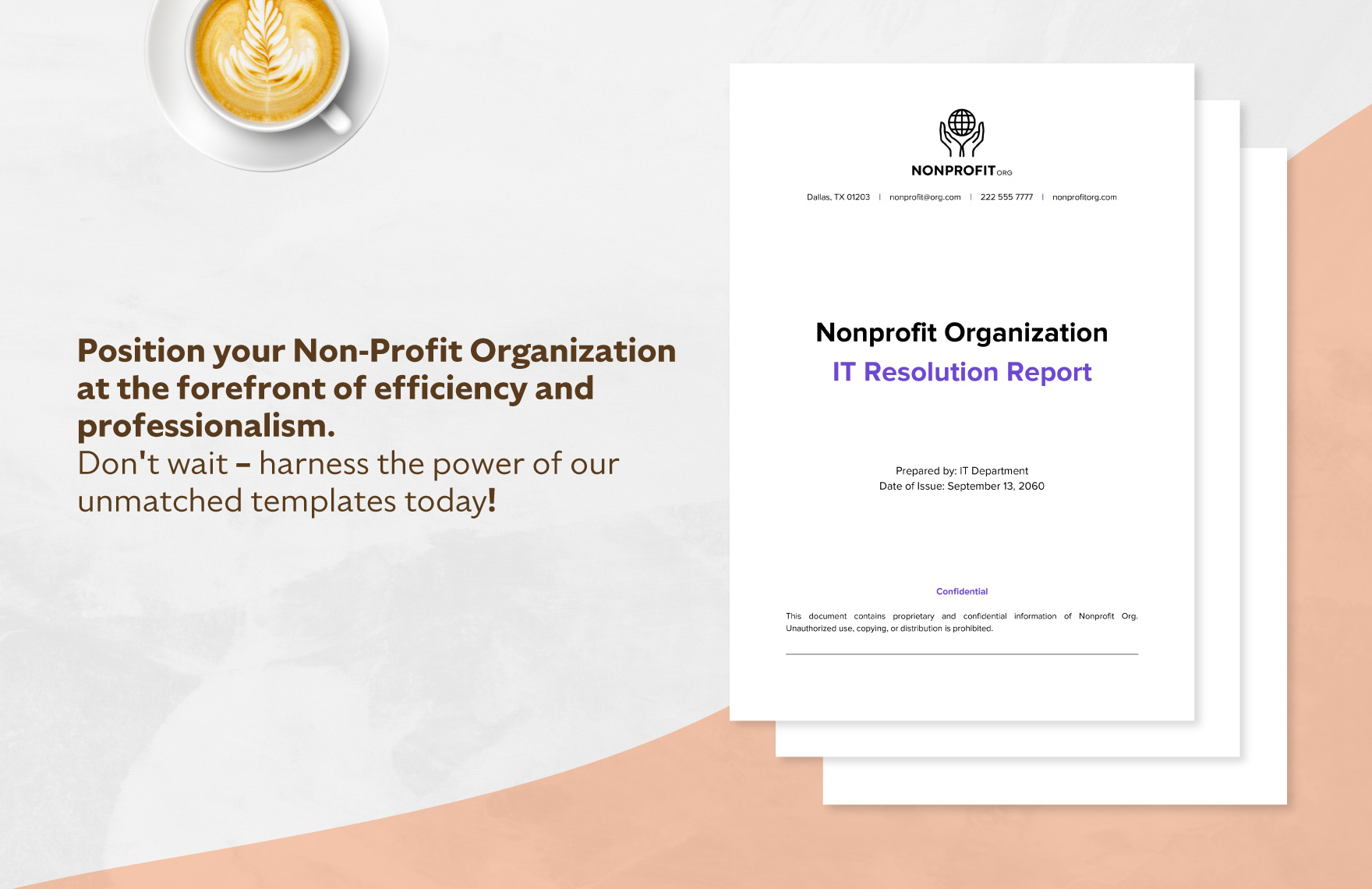 Nonprofit Organization IT Resolution Report Template