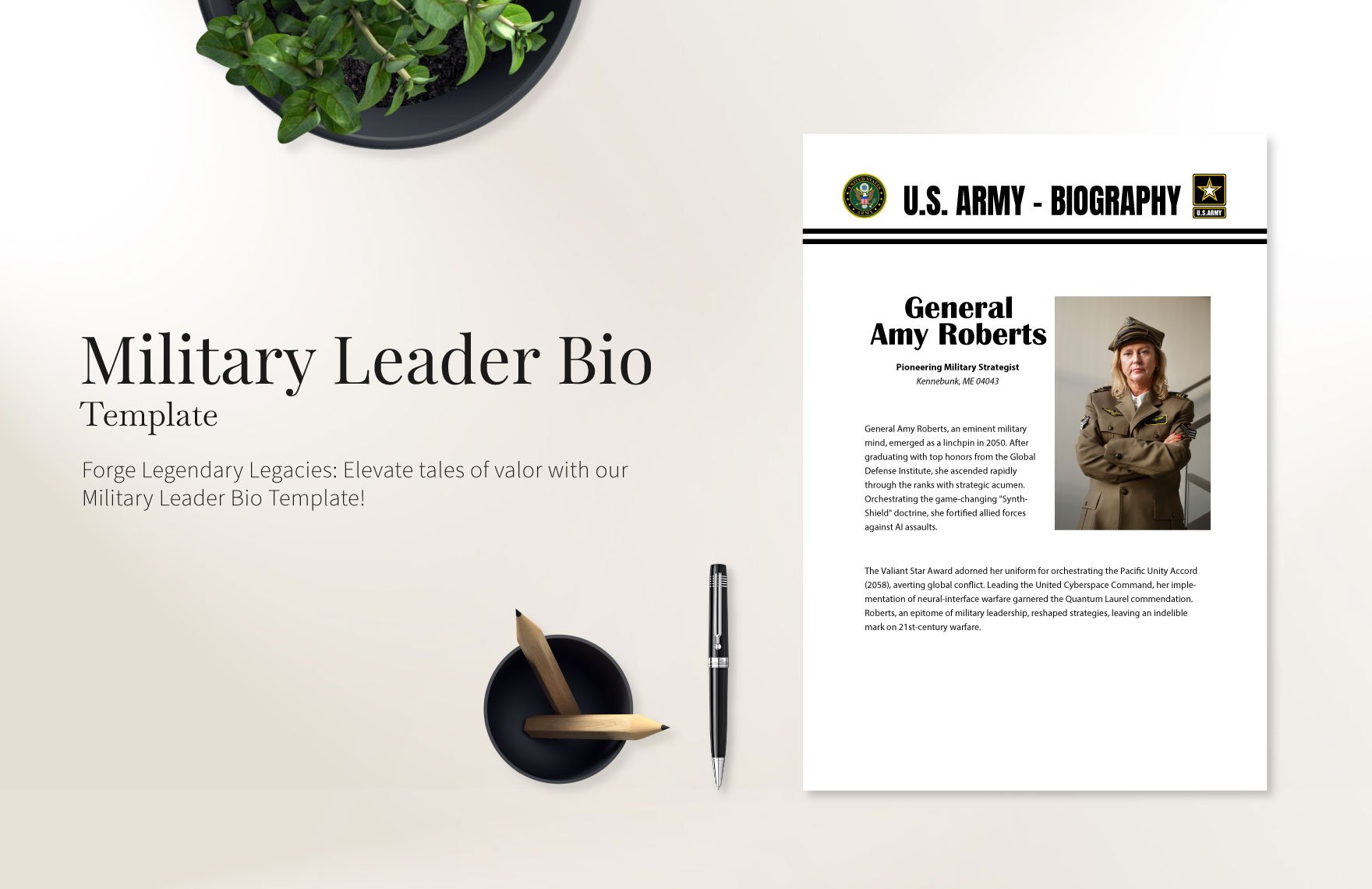 Military Leader Bio Template
