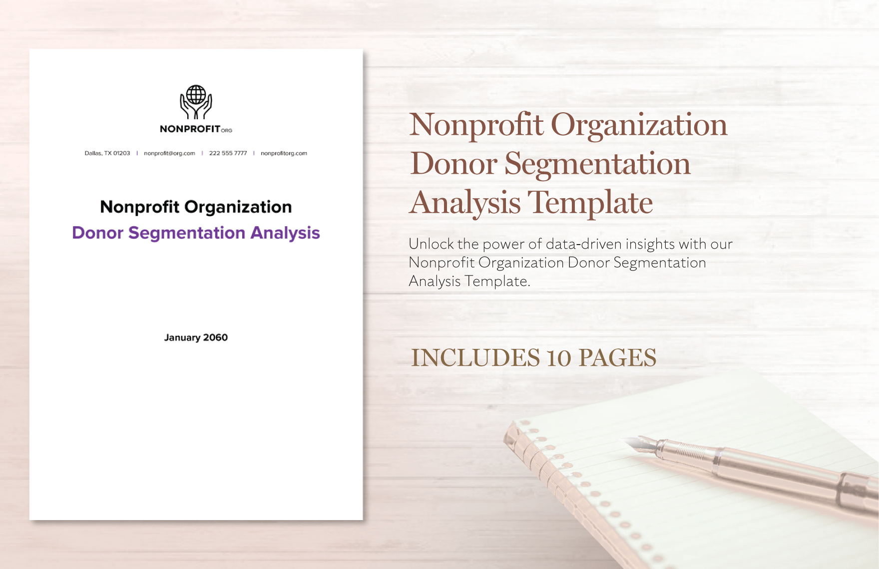 Nonprofit Organization Donor Segmentation Analysis Template 
