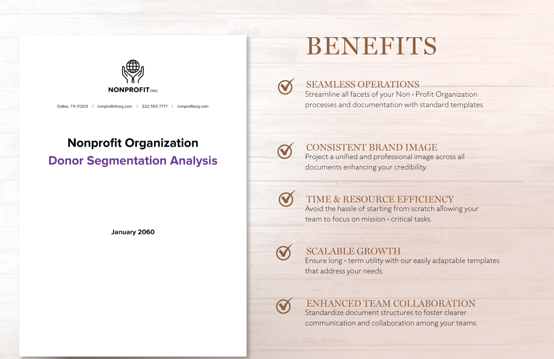 Nonprofit Organization Donor Segmentation Analysis Template 