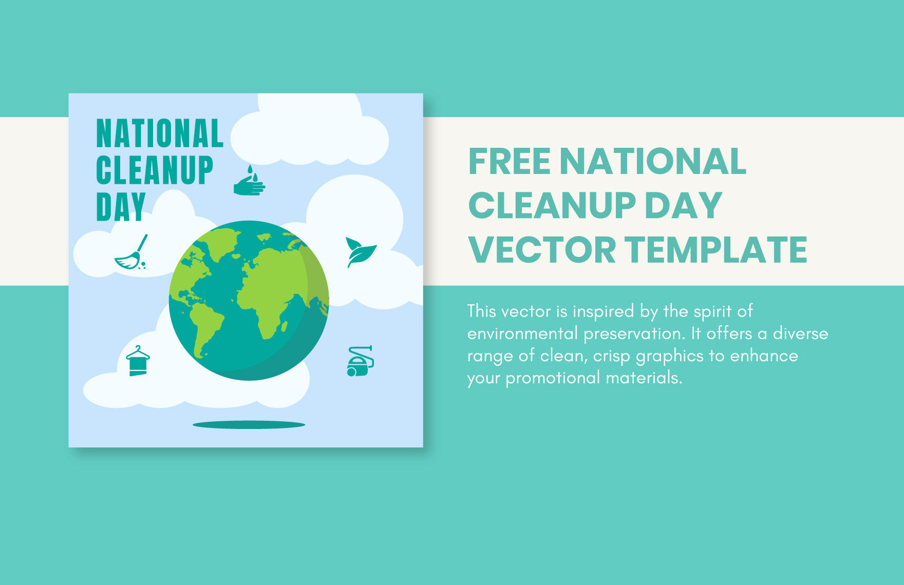 Free National CleanUp Day Vector in Illustrator, PSD, PNG