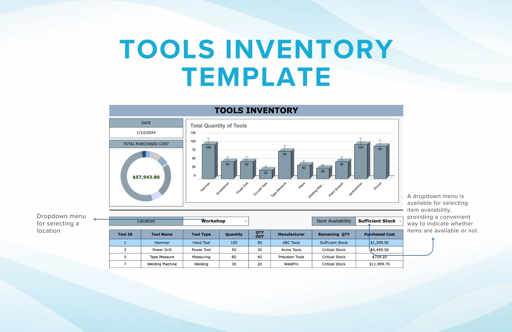Tools Inventory Template