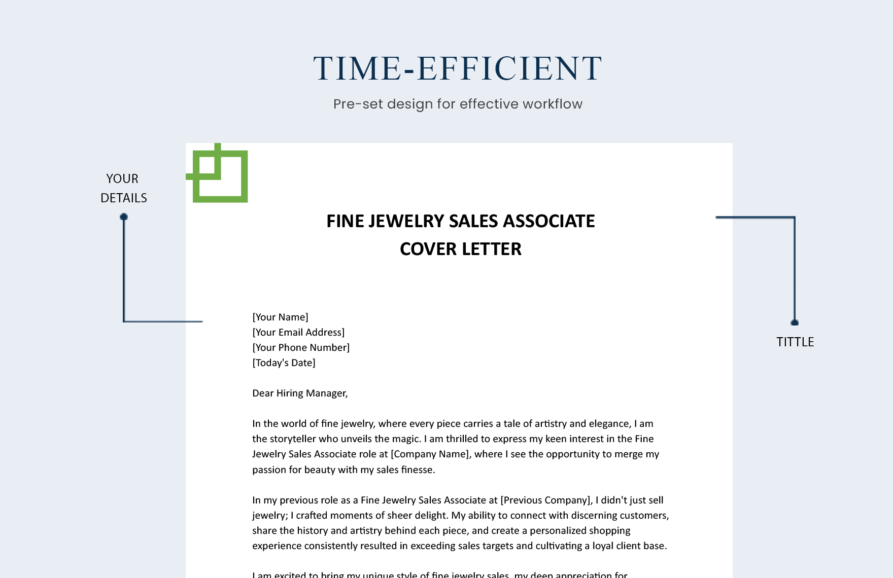 Fine Jewelry Sales Associate Cover Letter
