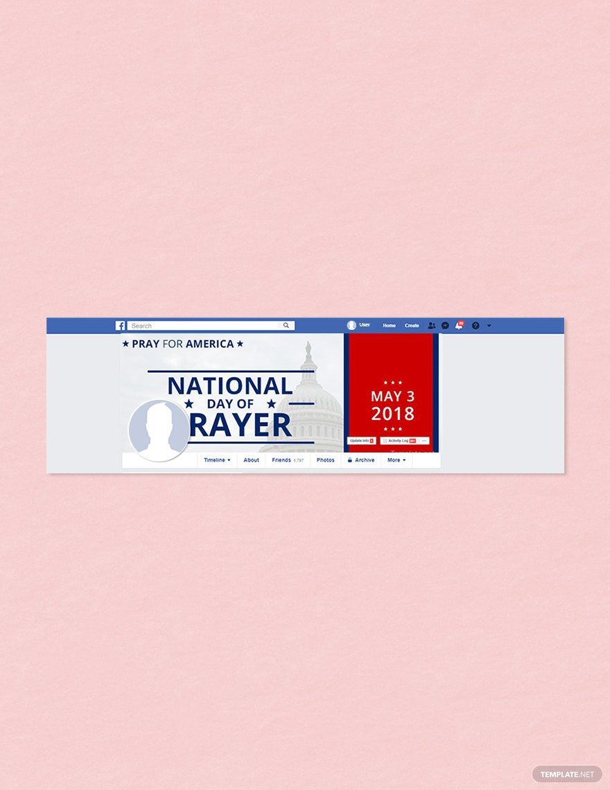 National Day of Prayer Facebook Cover Template