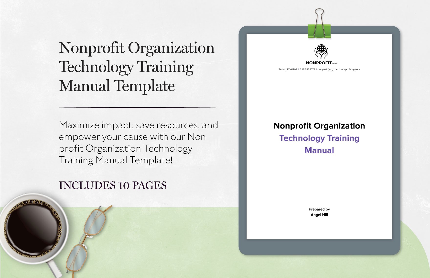 Nonprofit Organization Technology Training Manual Template in Word, Google Docs, PDF
