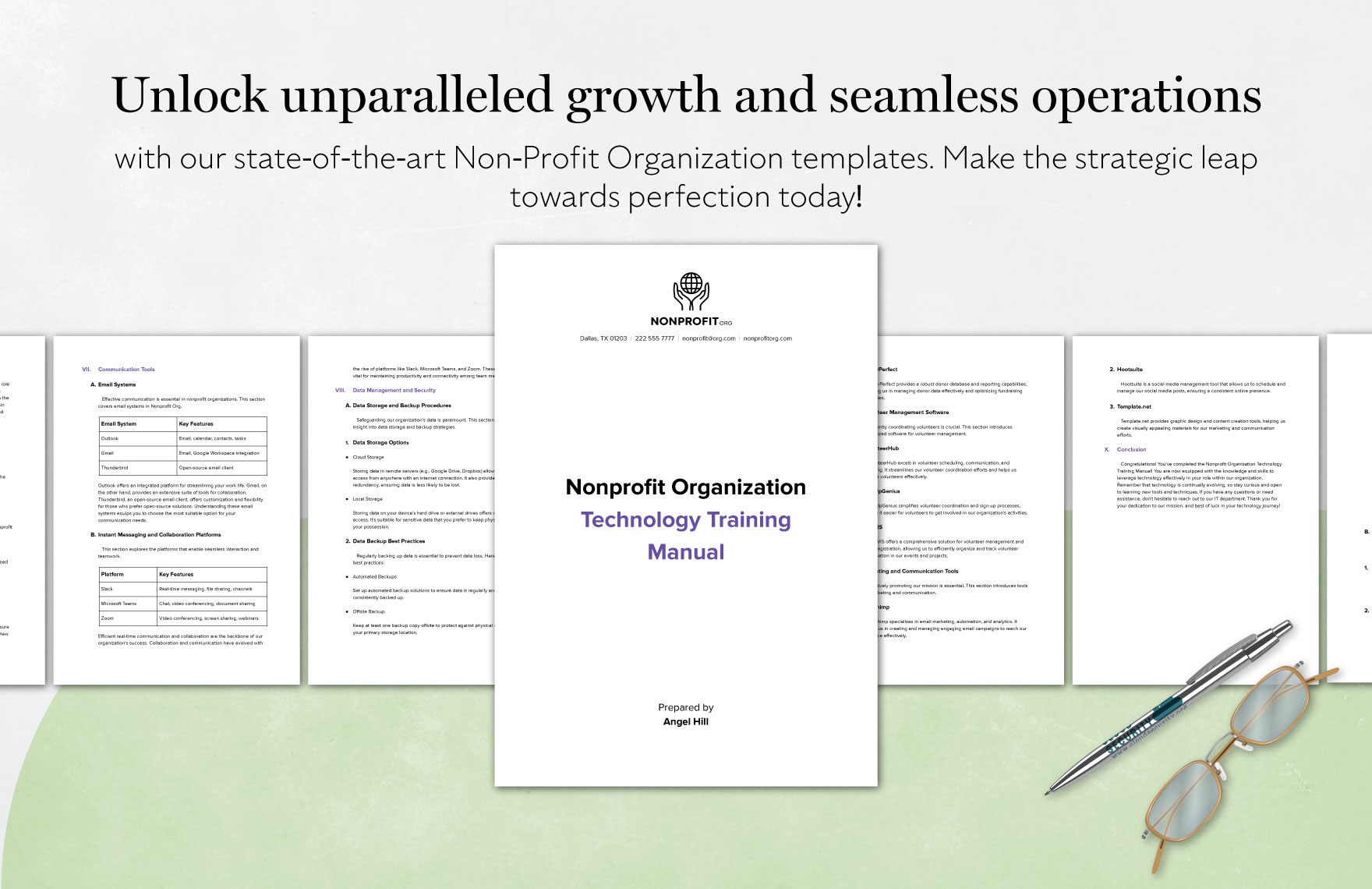 Nonprofit Organization Technology Training Manual Template