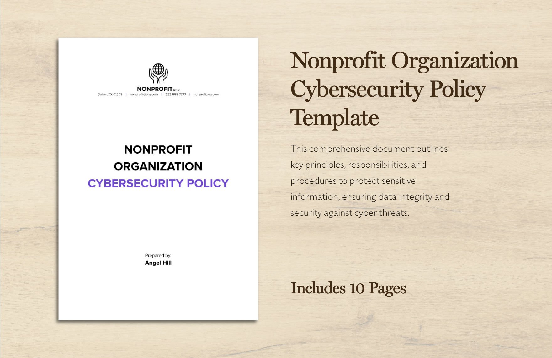 Nonprofit Organization Cybersecurity Policy Template